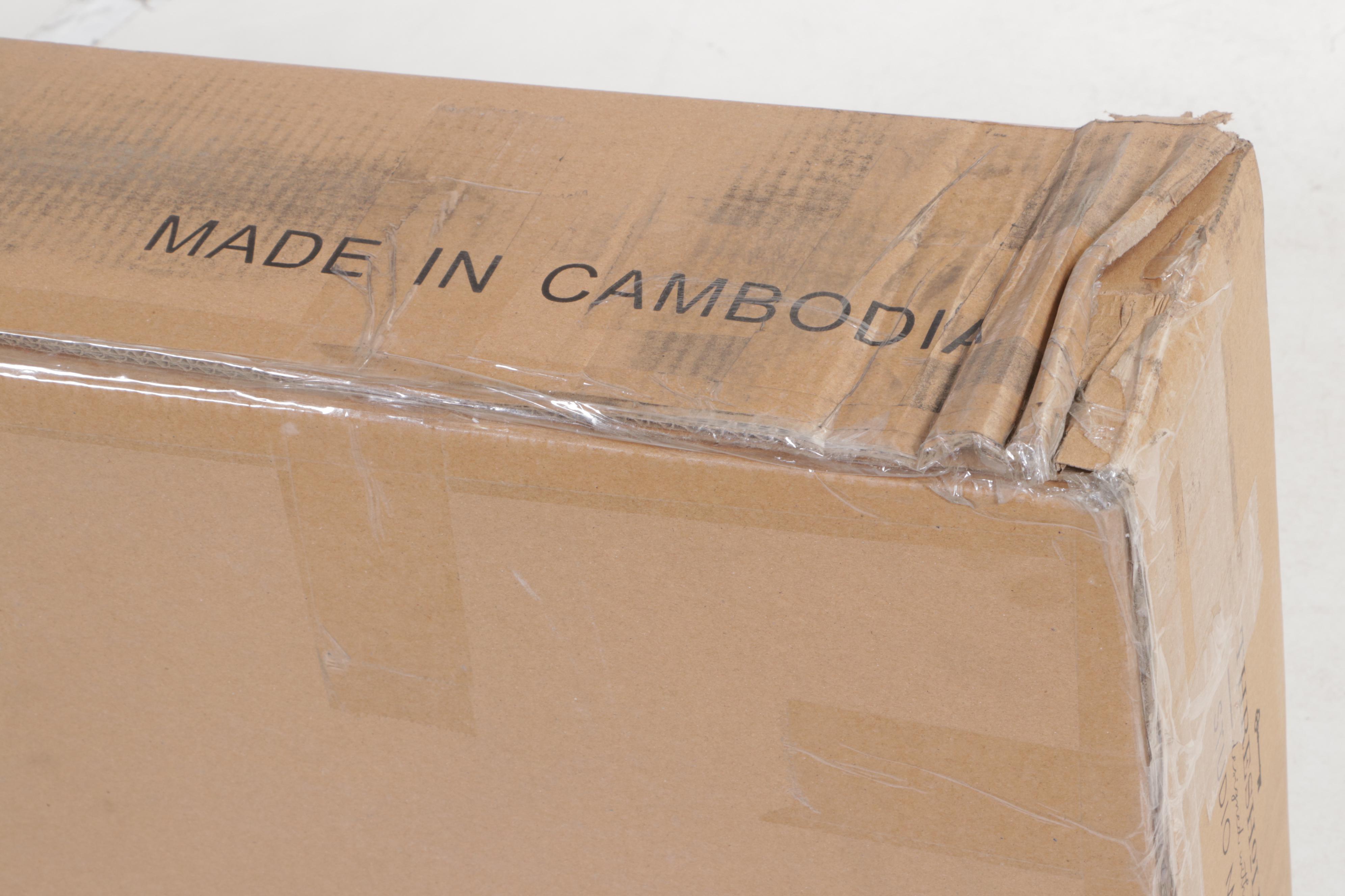 Threshold Rounded Wood Console Table