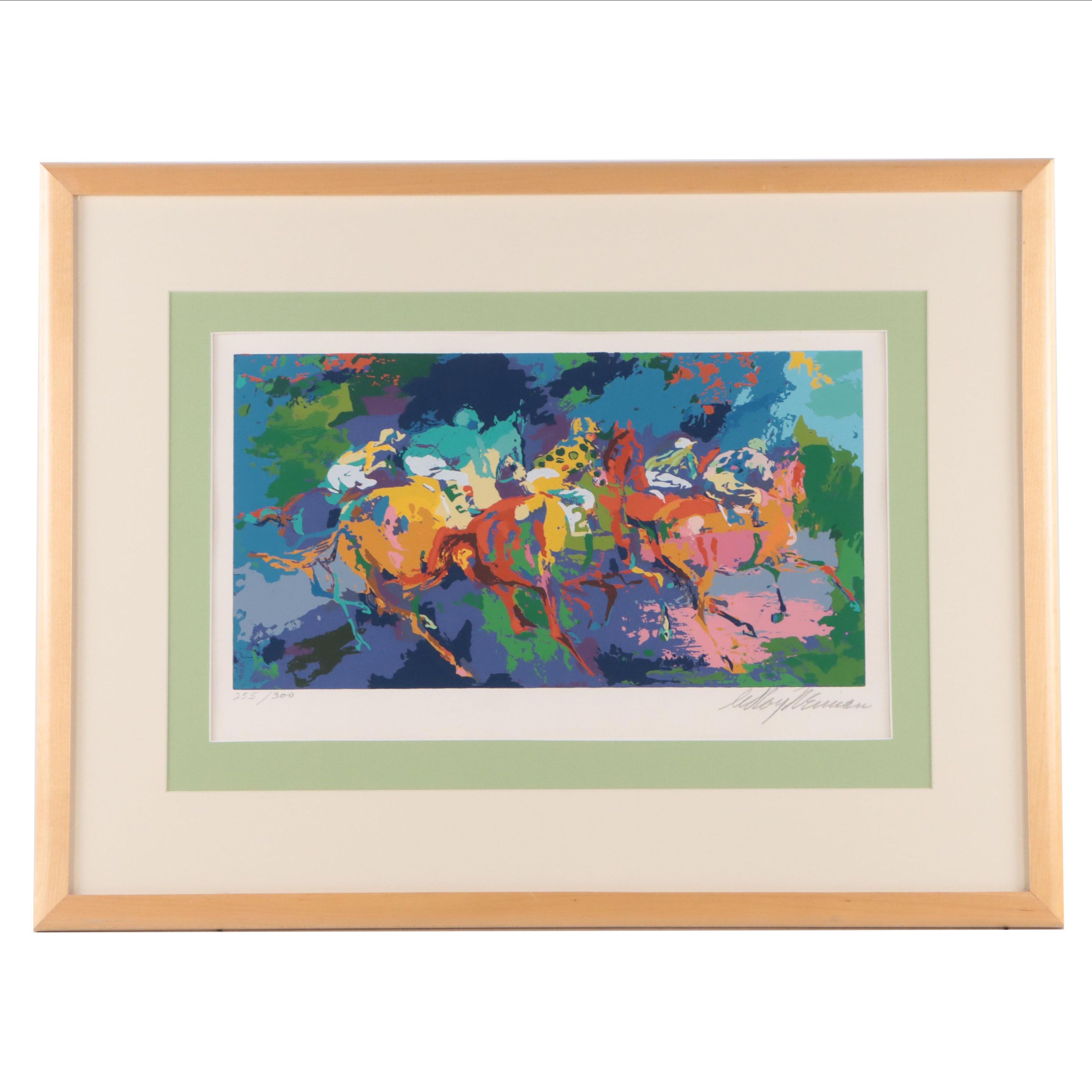 LeRoy Neiman Serigraph "The Race," 1972