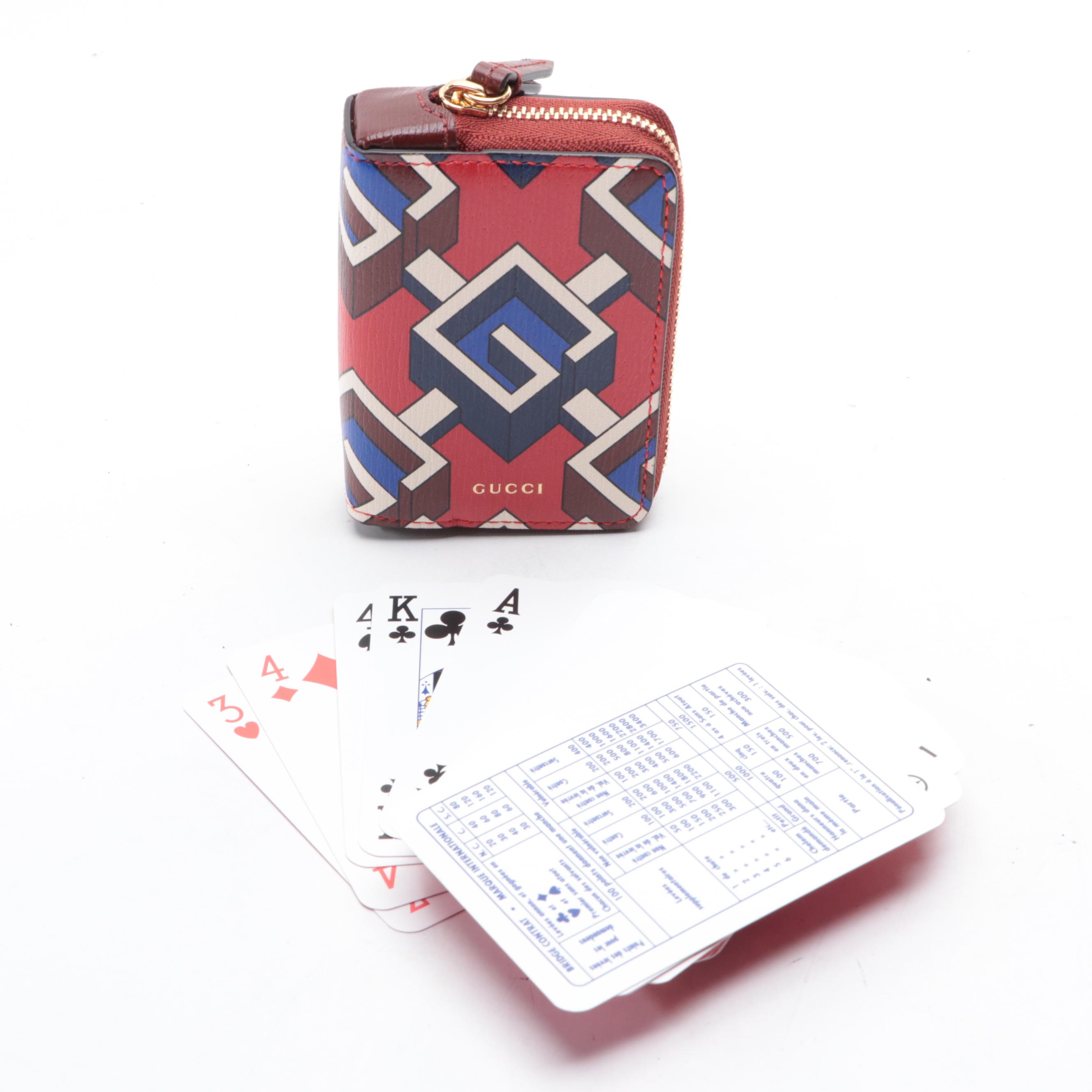 Gucci Playing Cards Set with Case