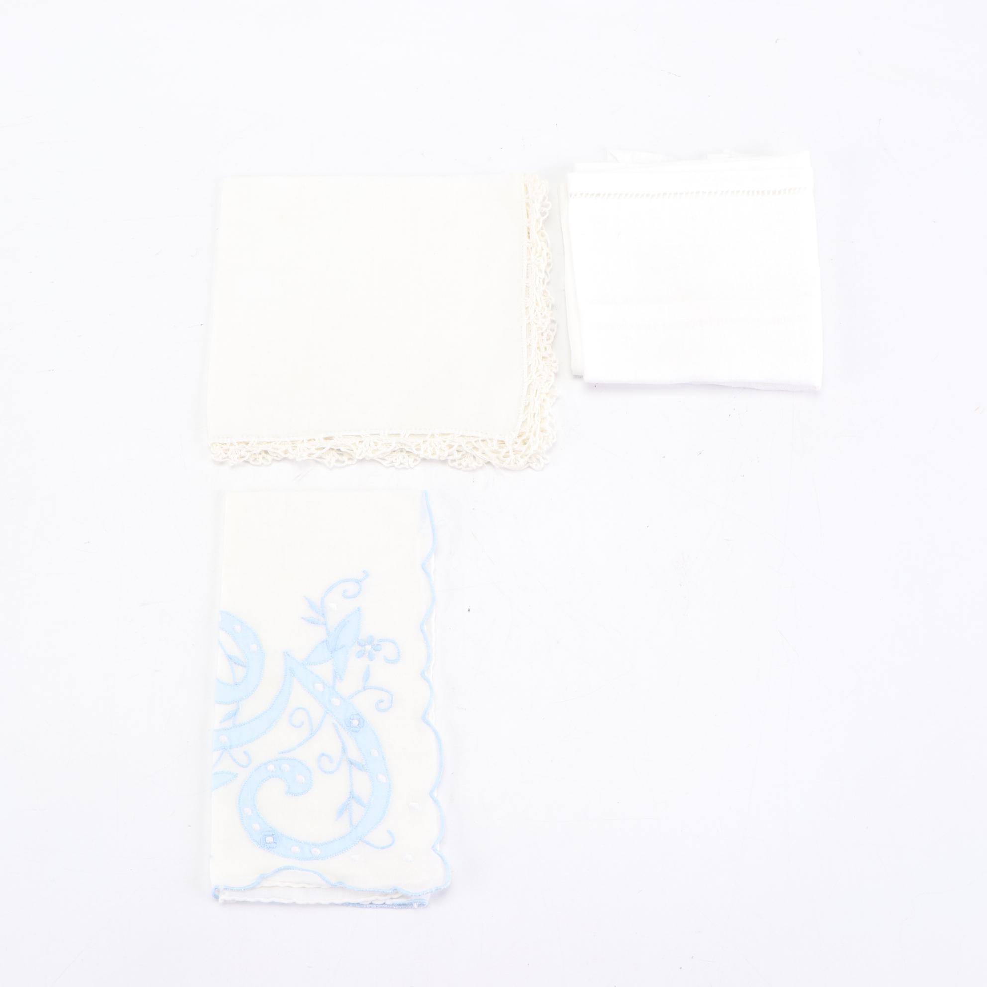 Assorted Handkerchiefs and Scarves by Ellen Tracy, Leonardi, and Others