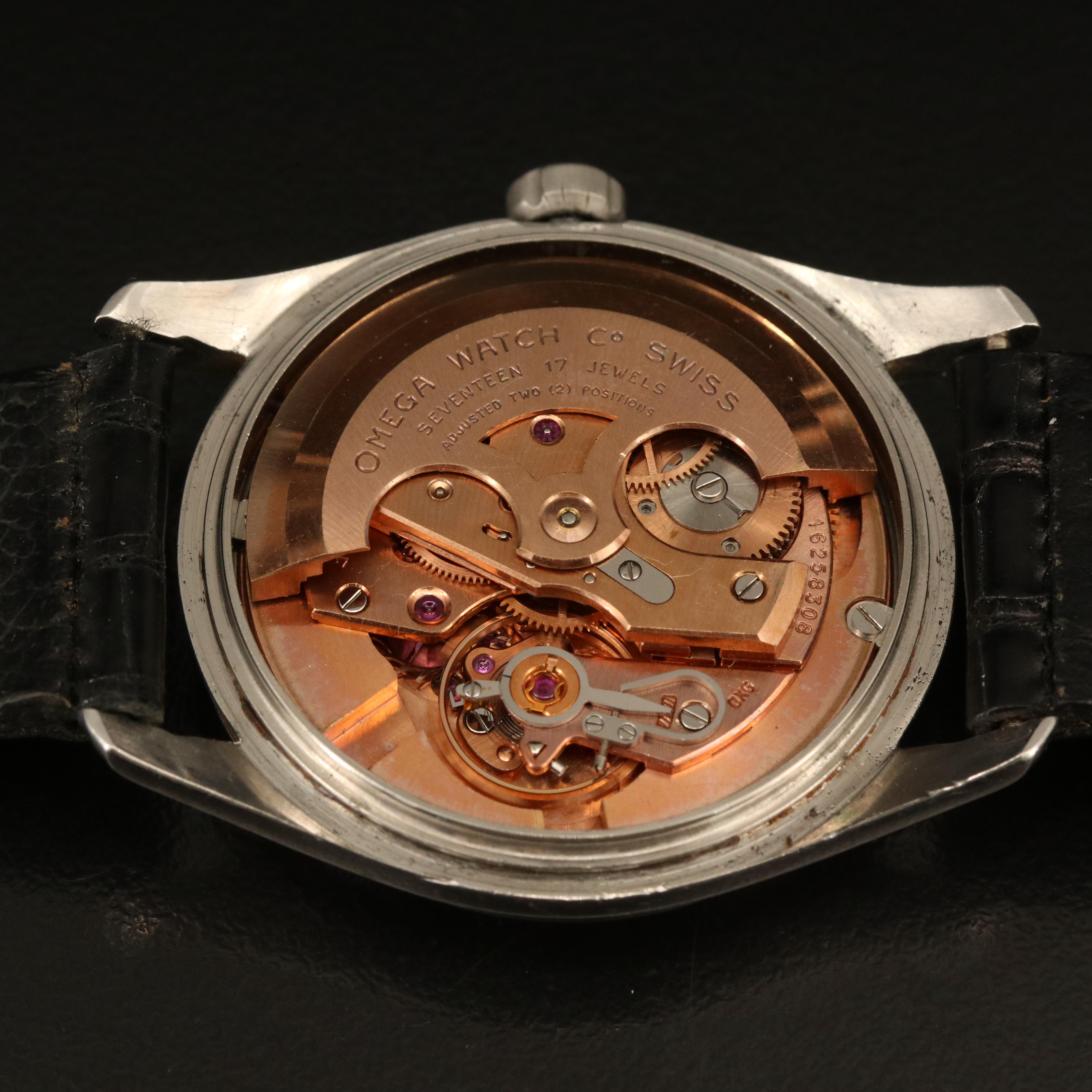 1958 Omega Seamaster Stainless Steel Wriswatch