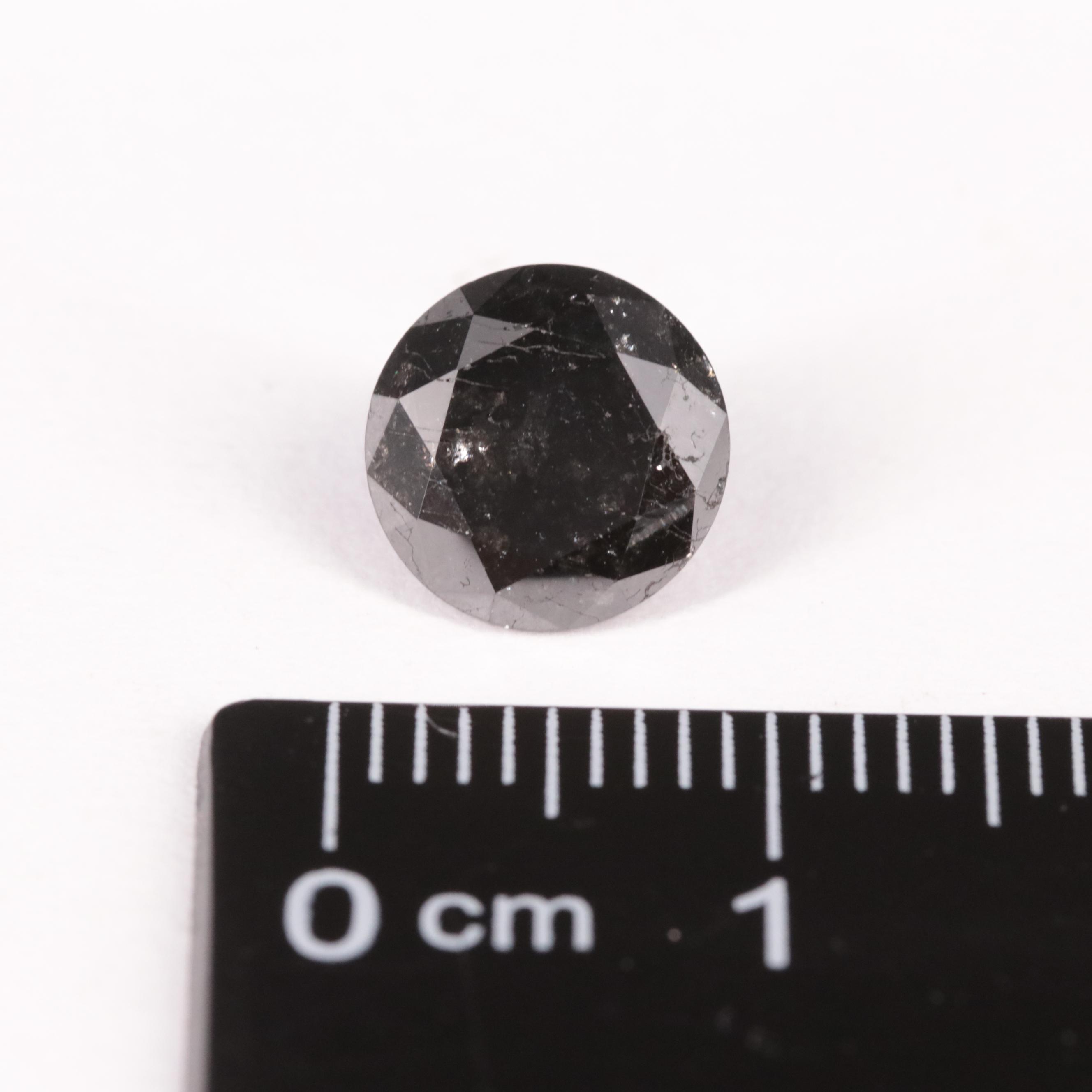 Loose 2.69 CT Black Diamond