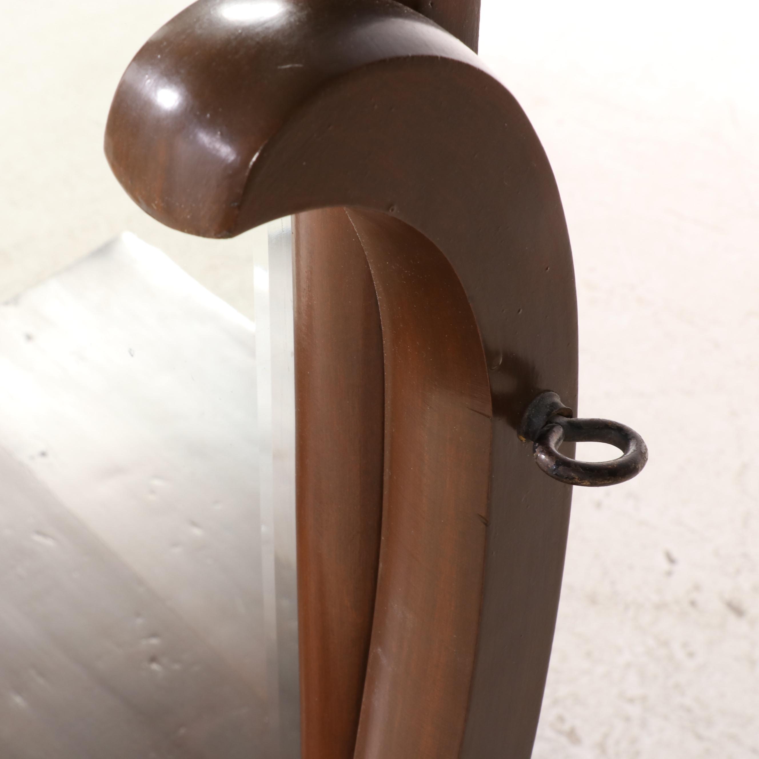 American Empire Revival Hardwood Three-Drawer Dresser, Early 20th Century