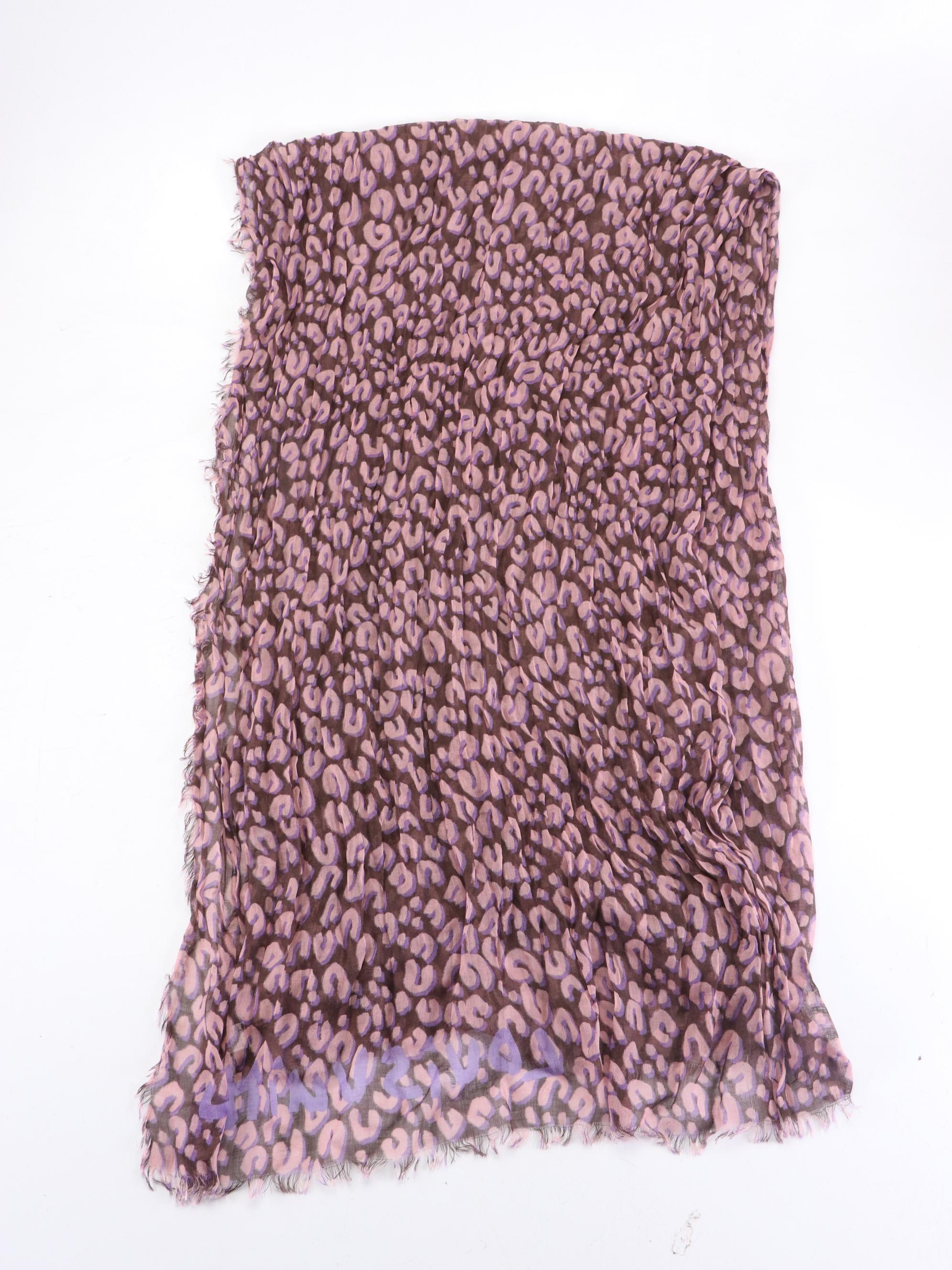 Louis Vuitton x Stephen Sprouse Animal Print Fringe Scarf in Cashmere/Silk