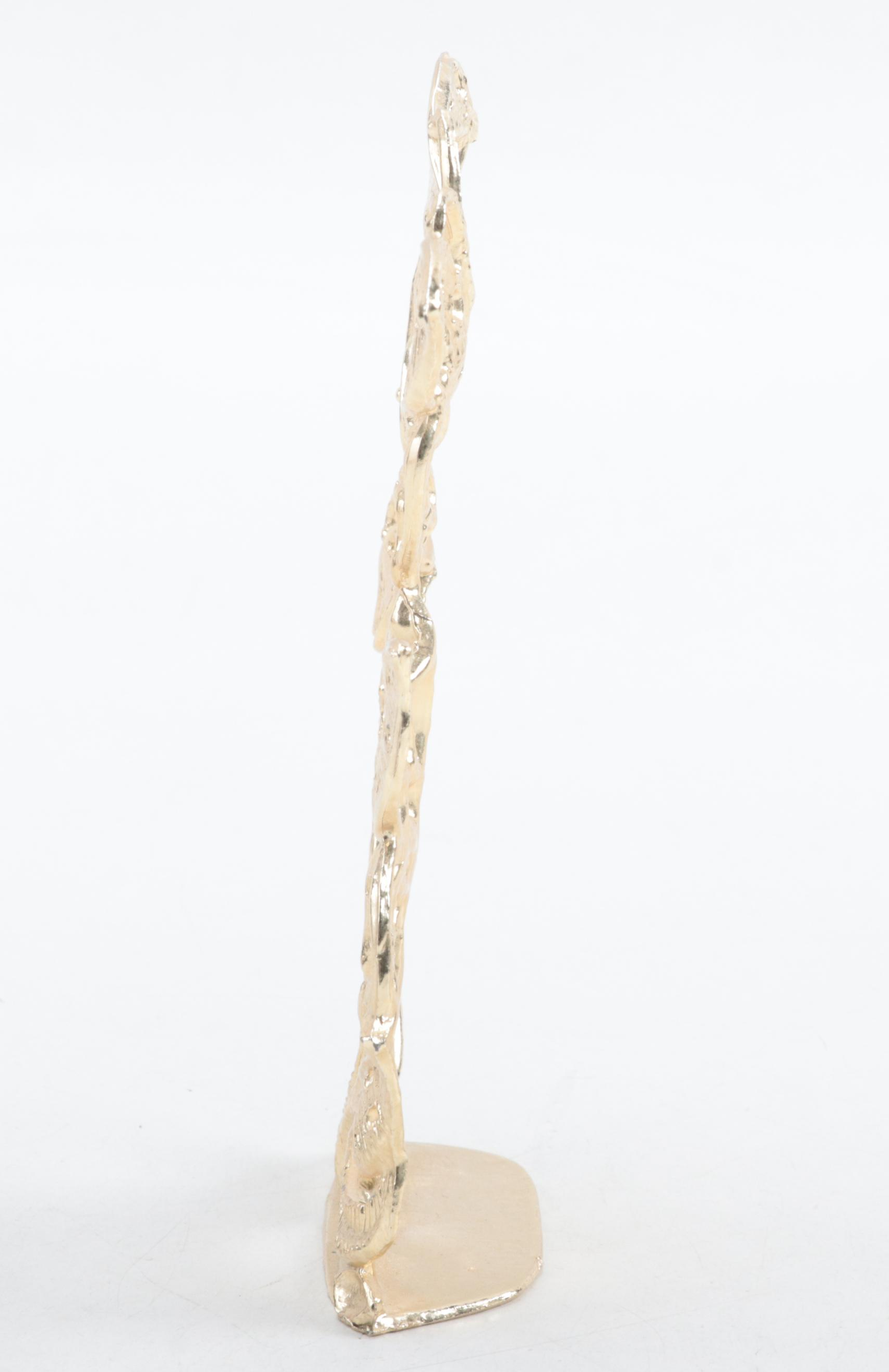 Gilt Metal Butterfly Motif Earring Stand