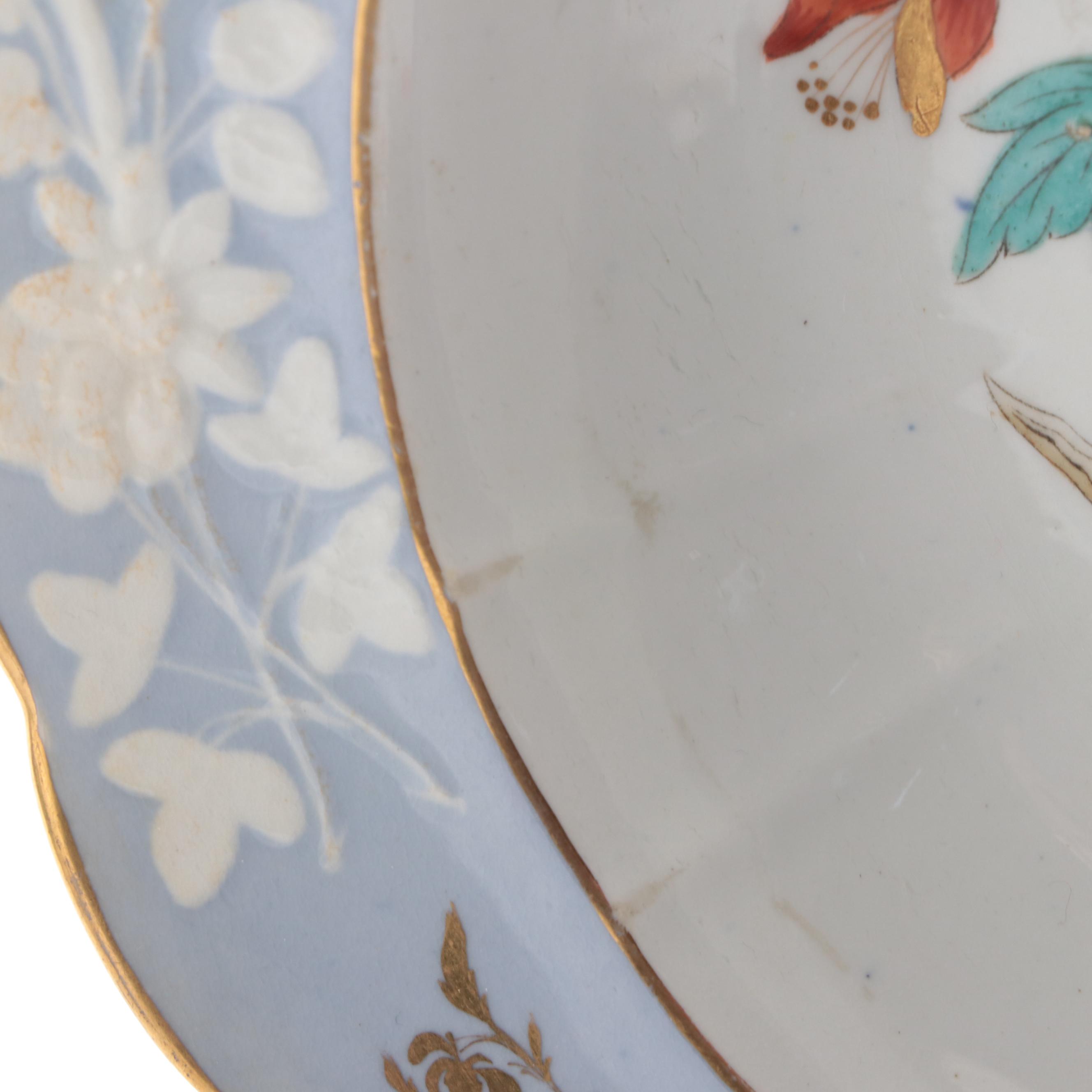 English Porcelain and Pearlware Hand-Painted Porcelain Bowls