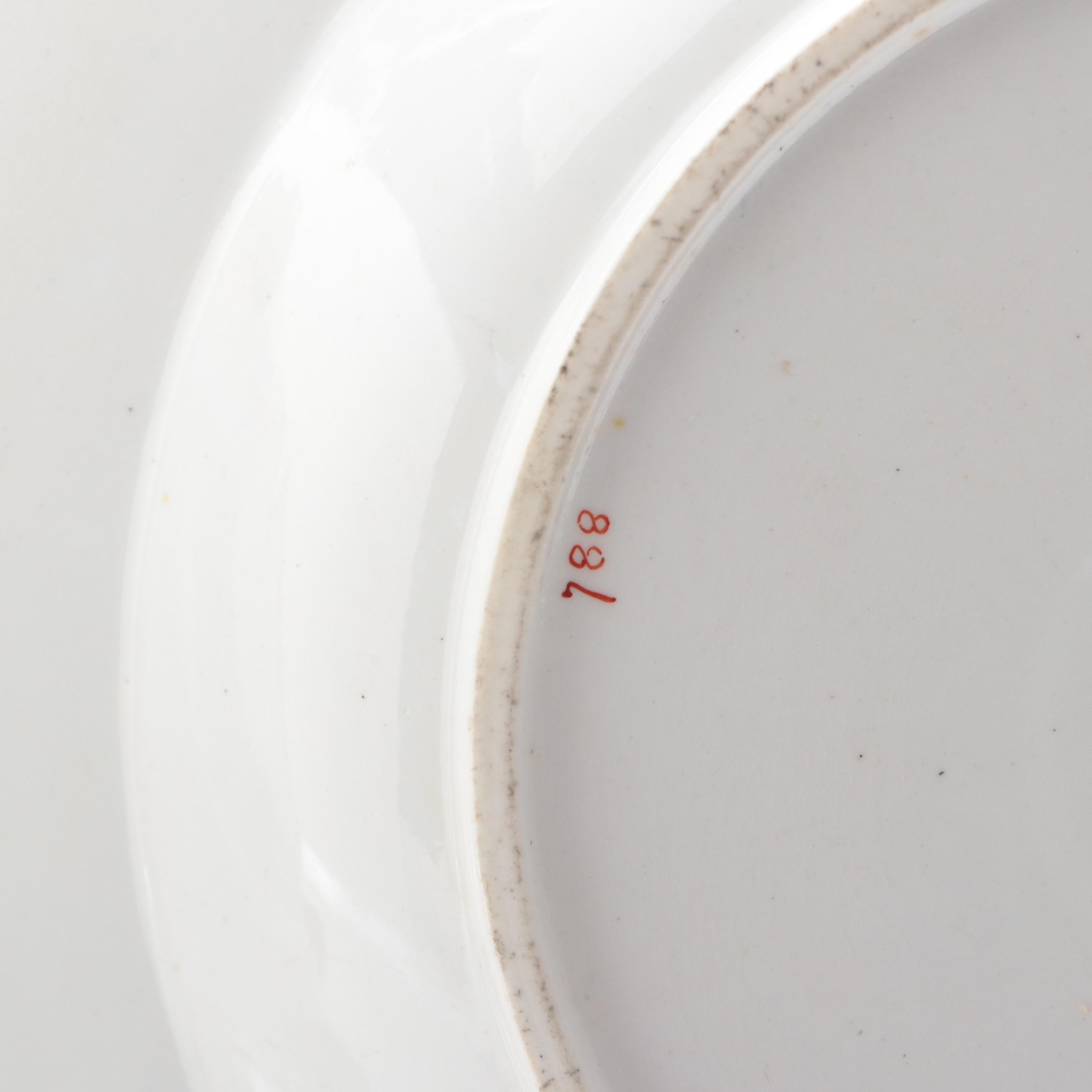 English Porcelain and Pearlware Hand-Painted Porcelain Bowls