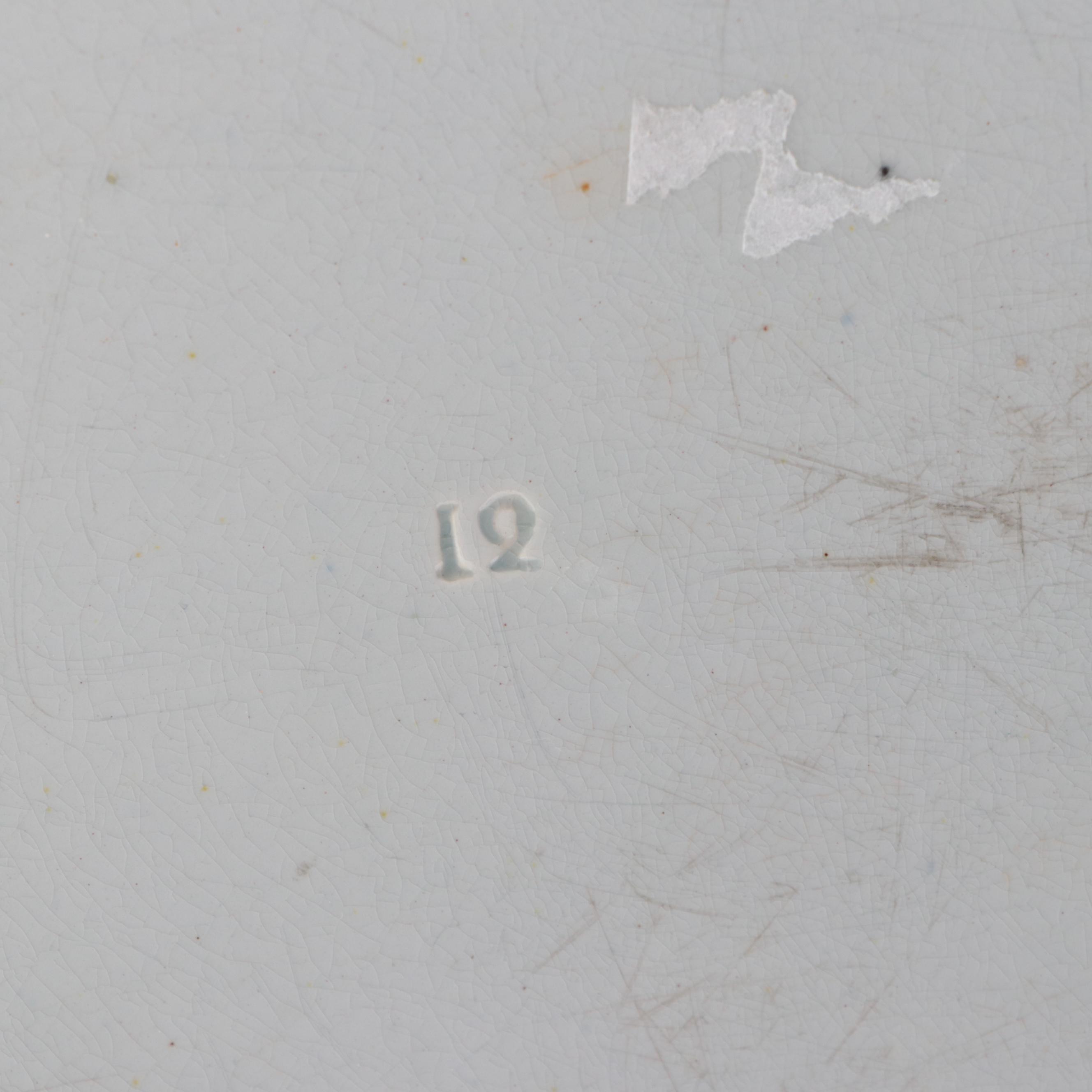 English Ironstone Blue and White Transferware Platter, Early to Mid 19th Century