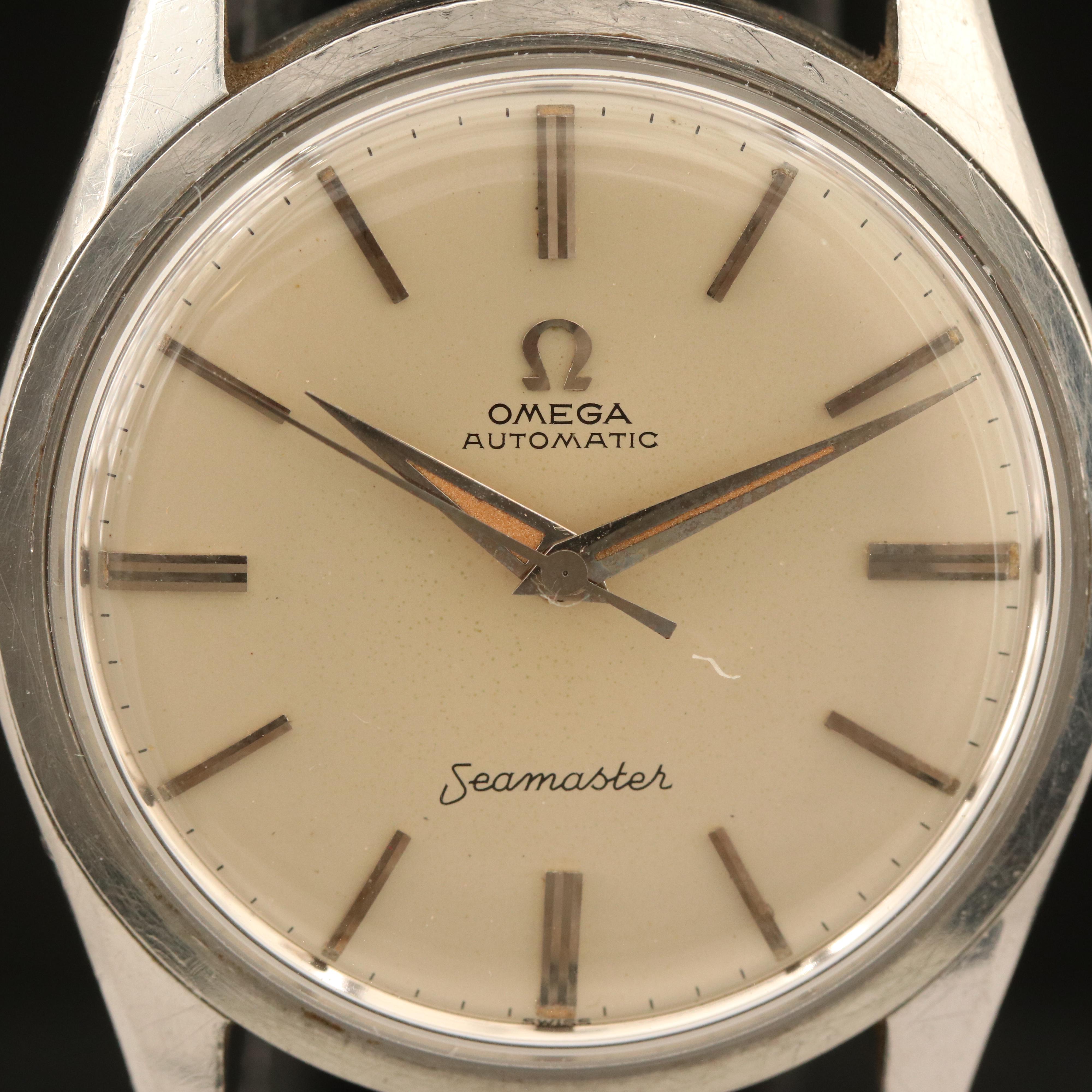 1958 Omega Seamaster Stainless Steel Wriswatch