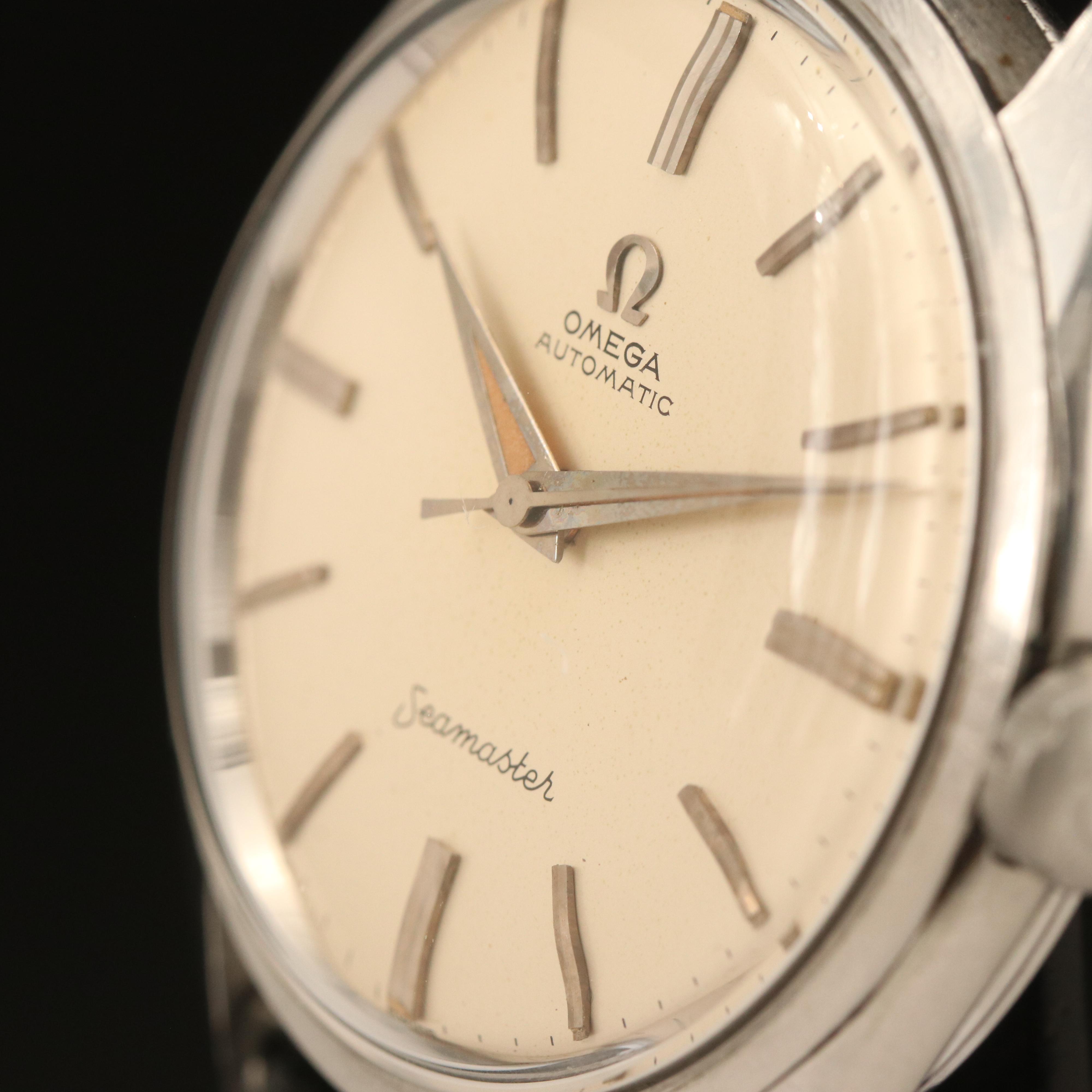 1958 Omega Seamaster Stainless Steel Wriswatch