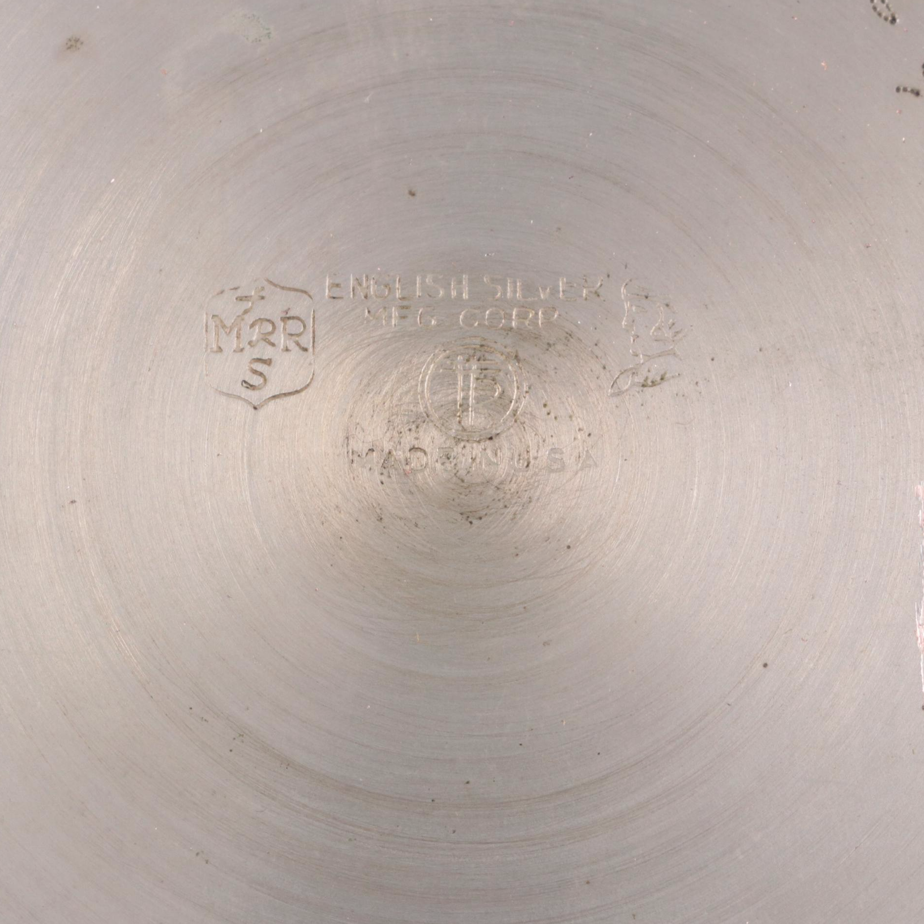 Wm Rogers with Other Silver Plate Tableware and Sterling Sugar Tongs