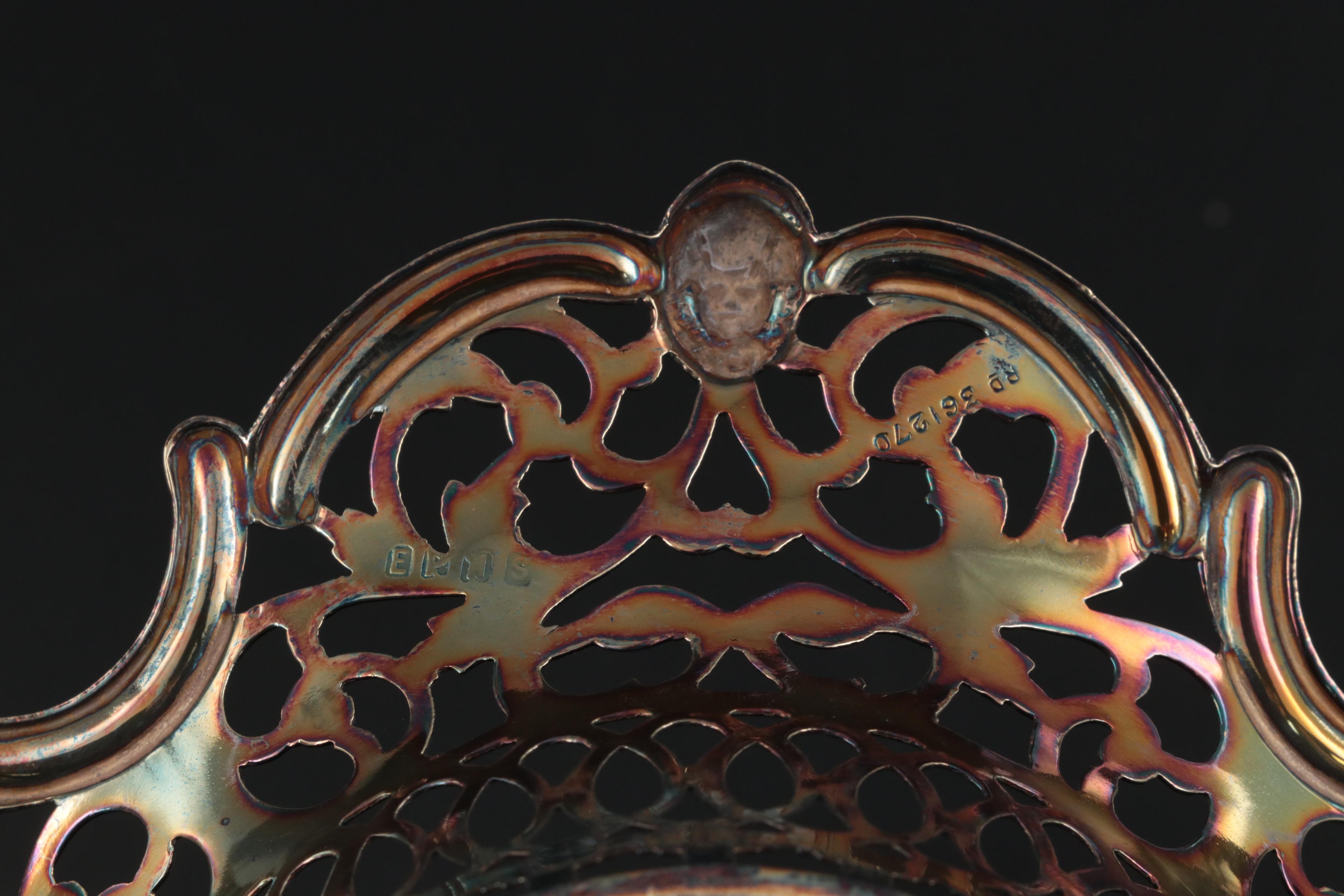 Wm Rogers with Other Silver Plate Tableware and Sterling Sugar Tongs