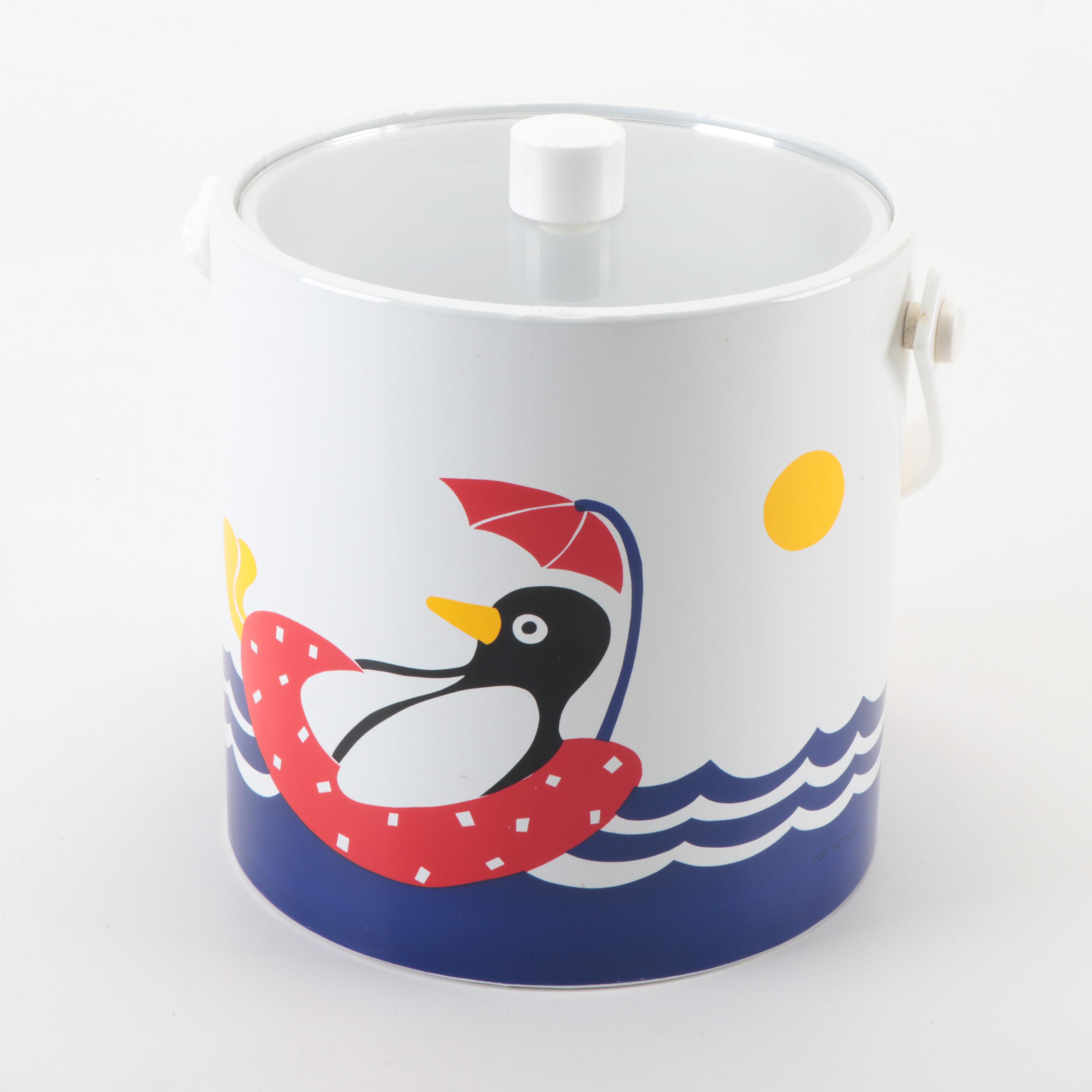 Heller Design Massimo Vignelli Plastic Tableware with Other Ice Bucket