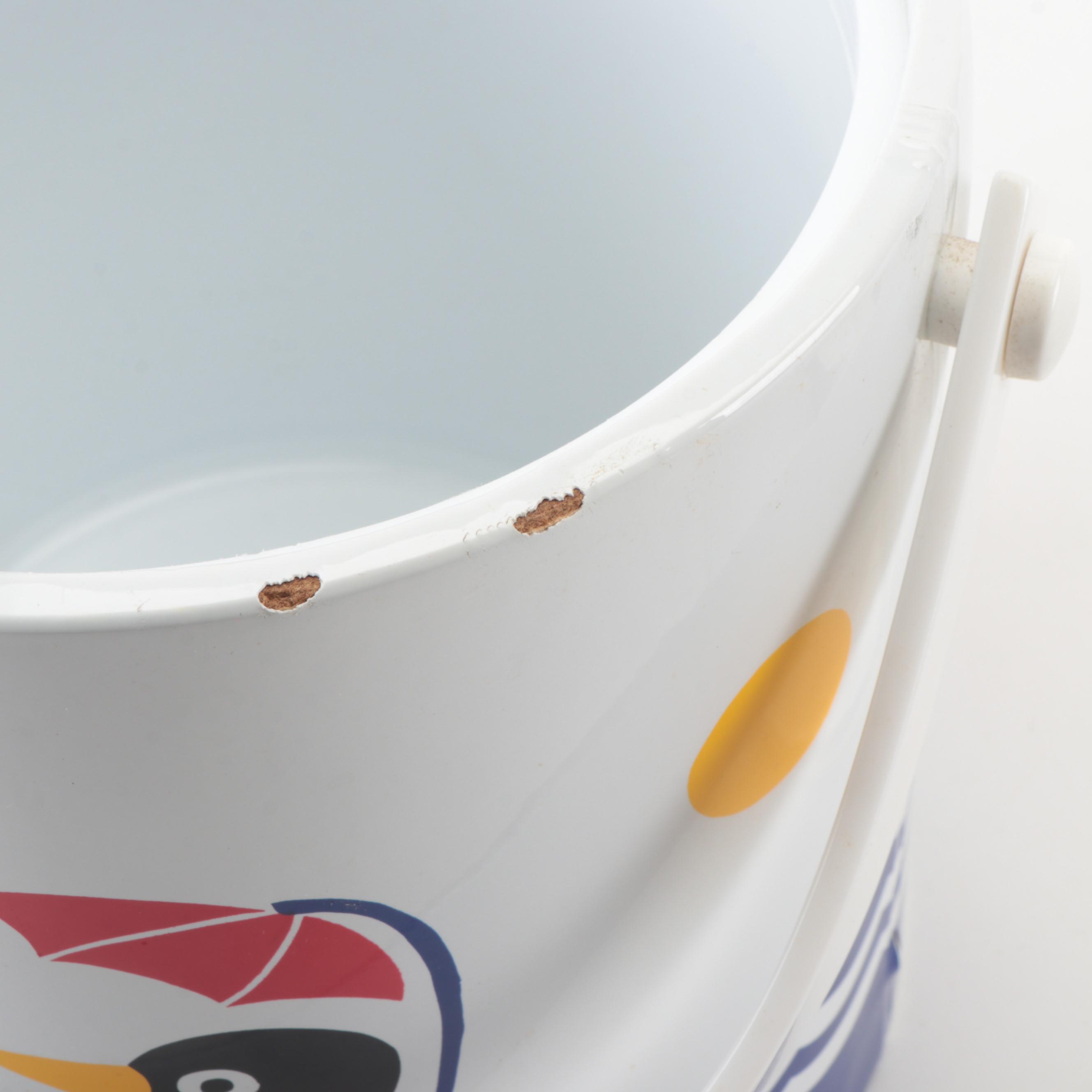 Heller Design Massimo Vignelli Plastic Tableware with Other Ice Bucket