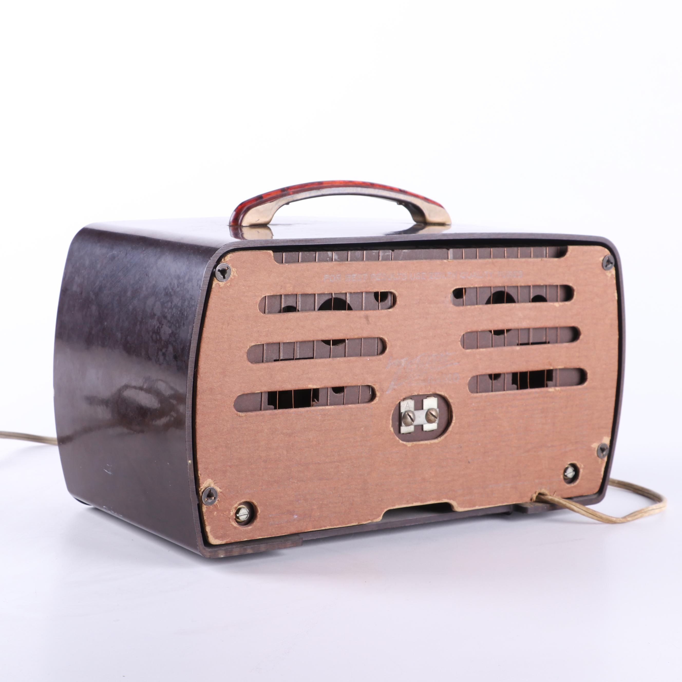 Zenith and Airline Bakelite and Plastic Table Top Radios, Early to Mid-20th C