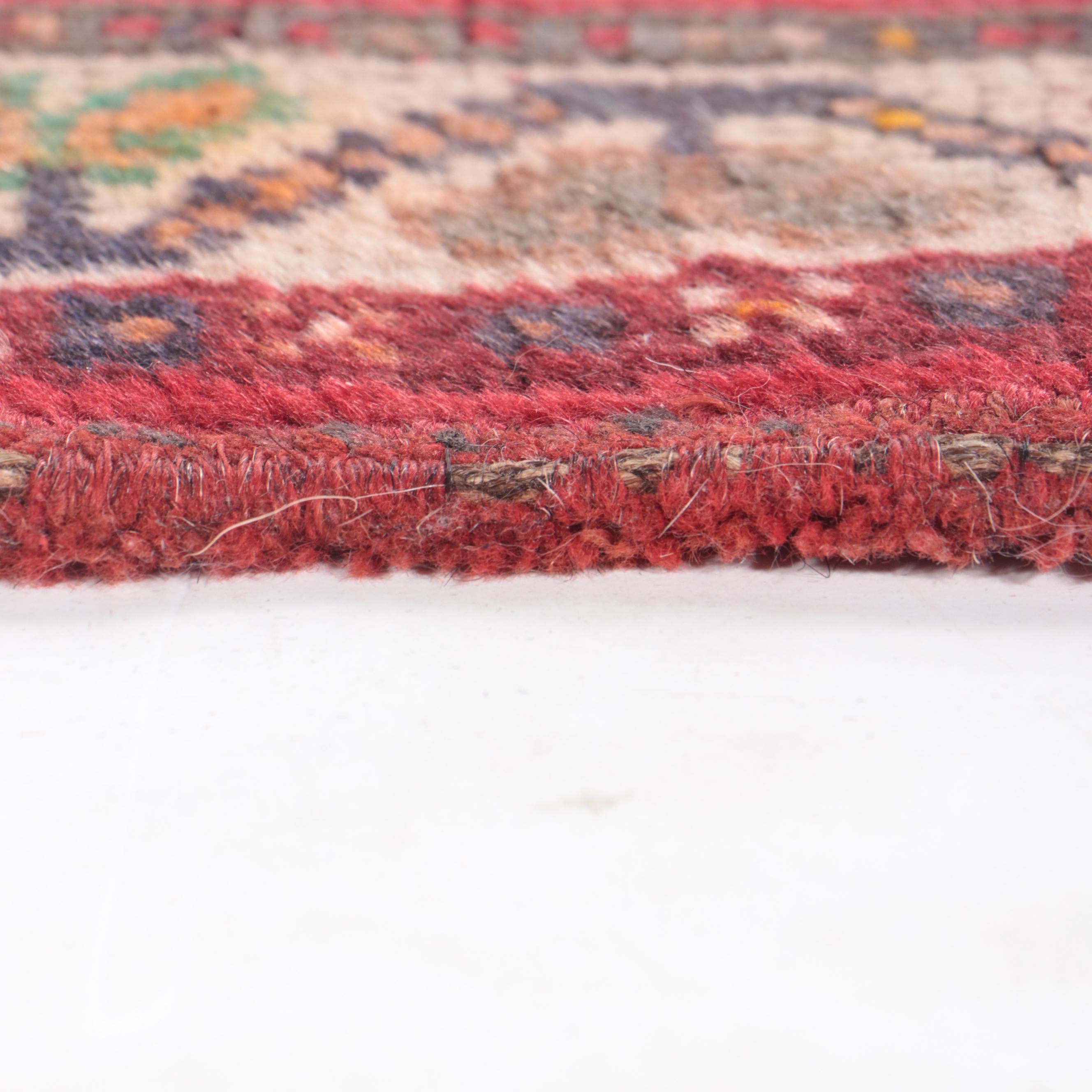 4' x 6 Hand-Knotted Persian Khamseh Chicken Style Area Rug