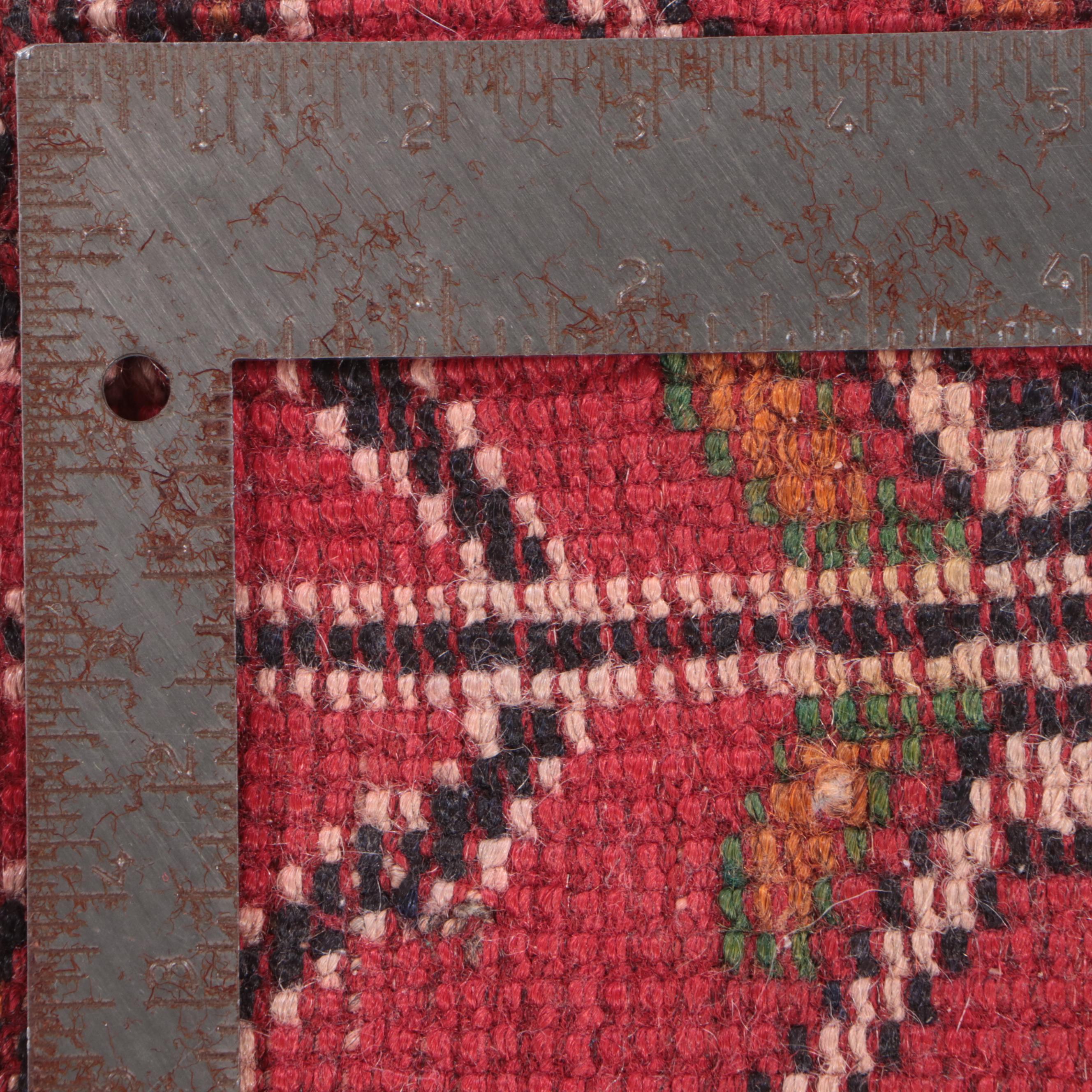 4' x 6 Hand-Knotted Persian Khamseh Chicken Style Area Rug