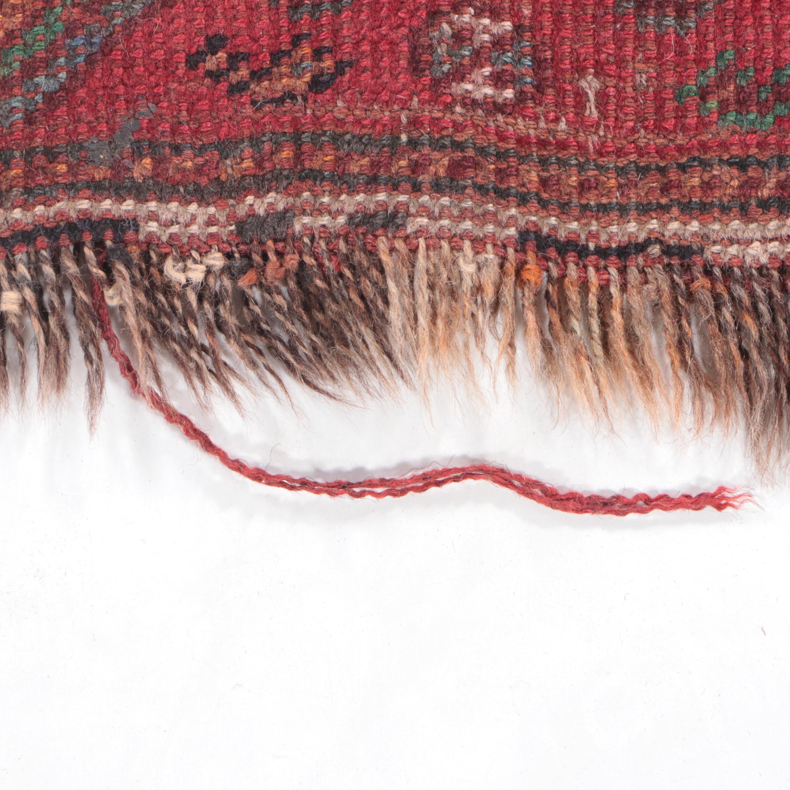 4' x 6 Hand-Knotted Persian Khamseh Chicken Style Area Rug