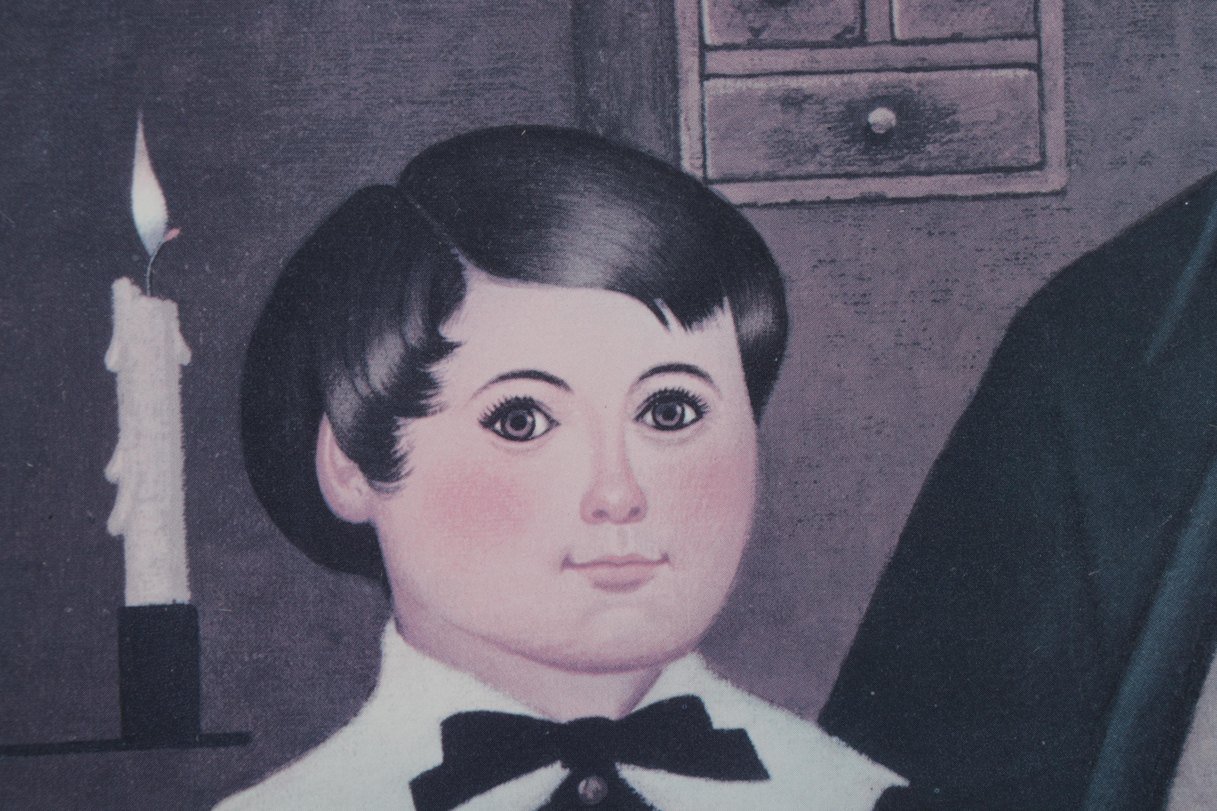 Family Portrait Folk Art Offset Lithographs After Charles Wysocki, Circa 1985