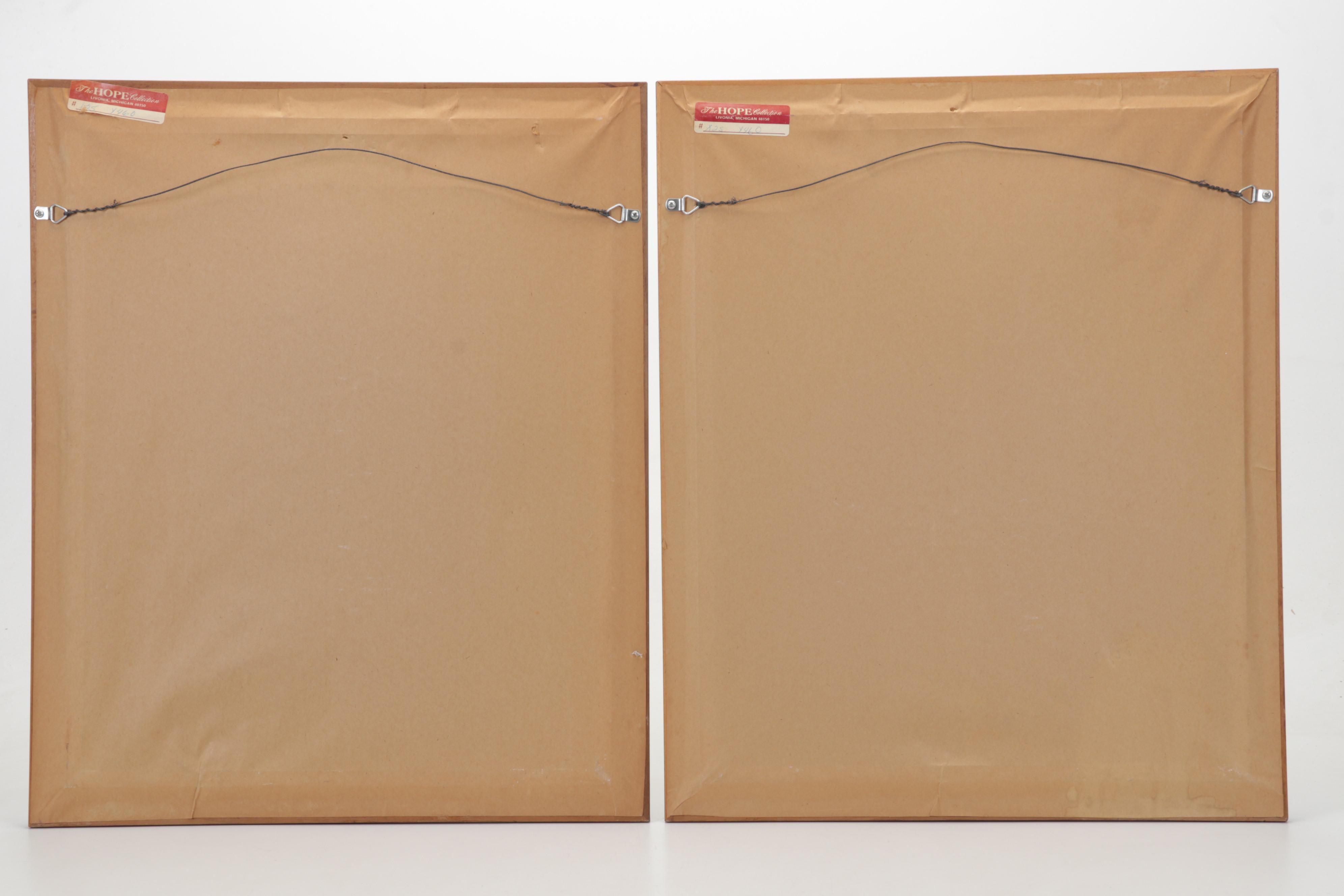 Family Portrait Folk Art Offset Lithographs After Charles Wysocki, Circa 1985