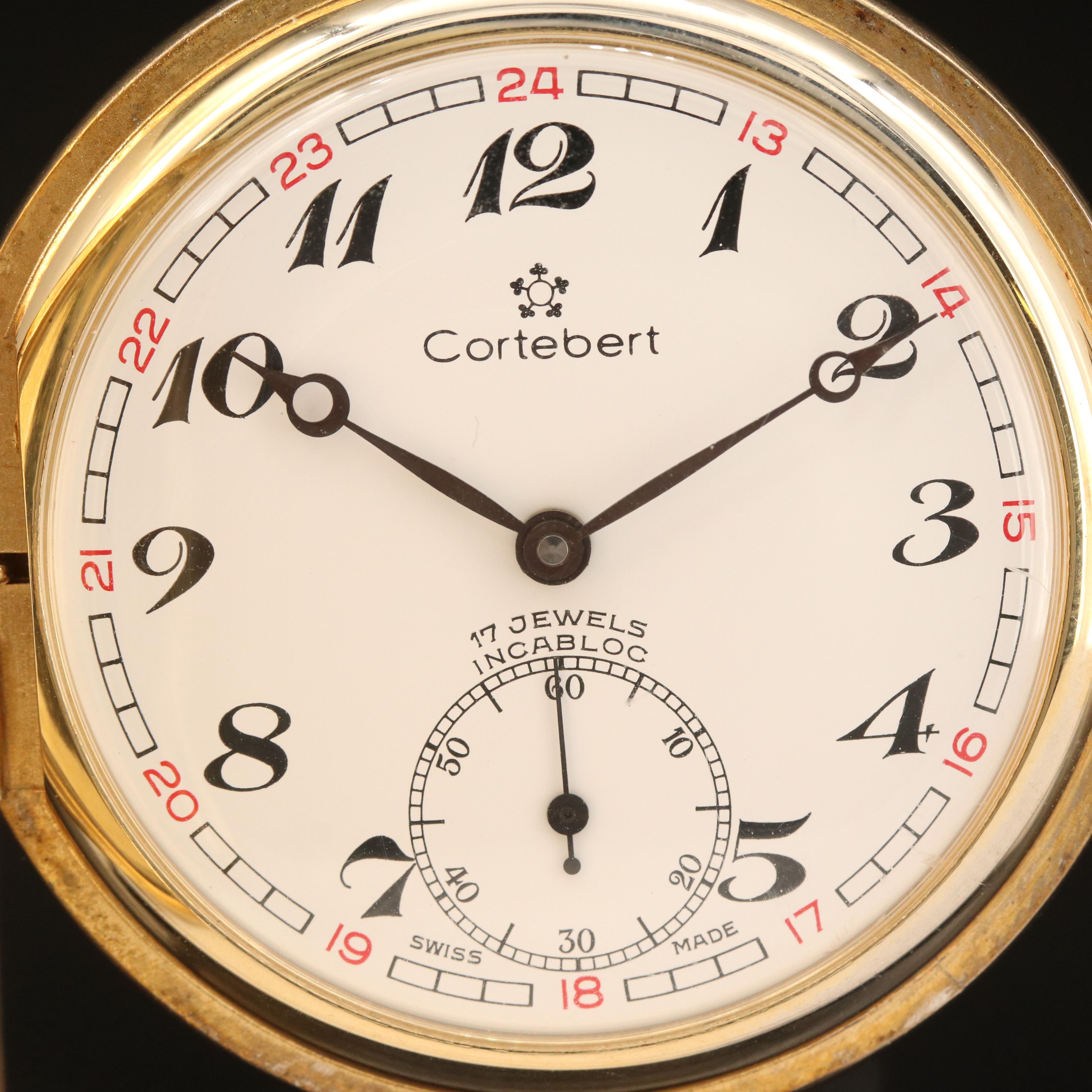 Cortebert Gold-Filled Swiss Pocket Watch