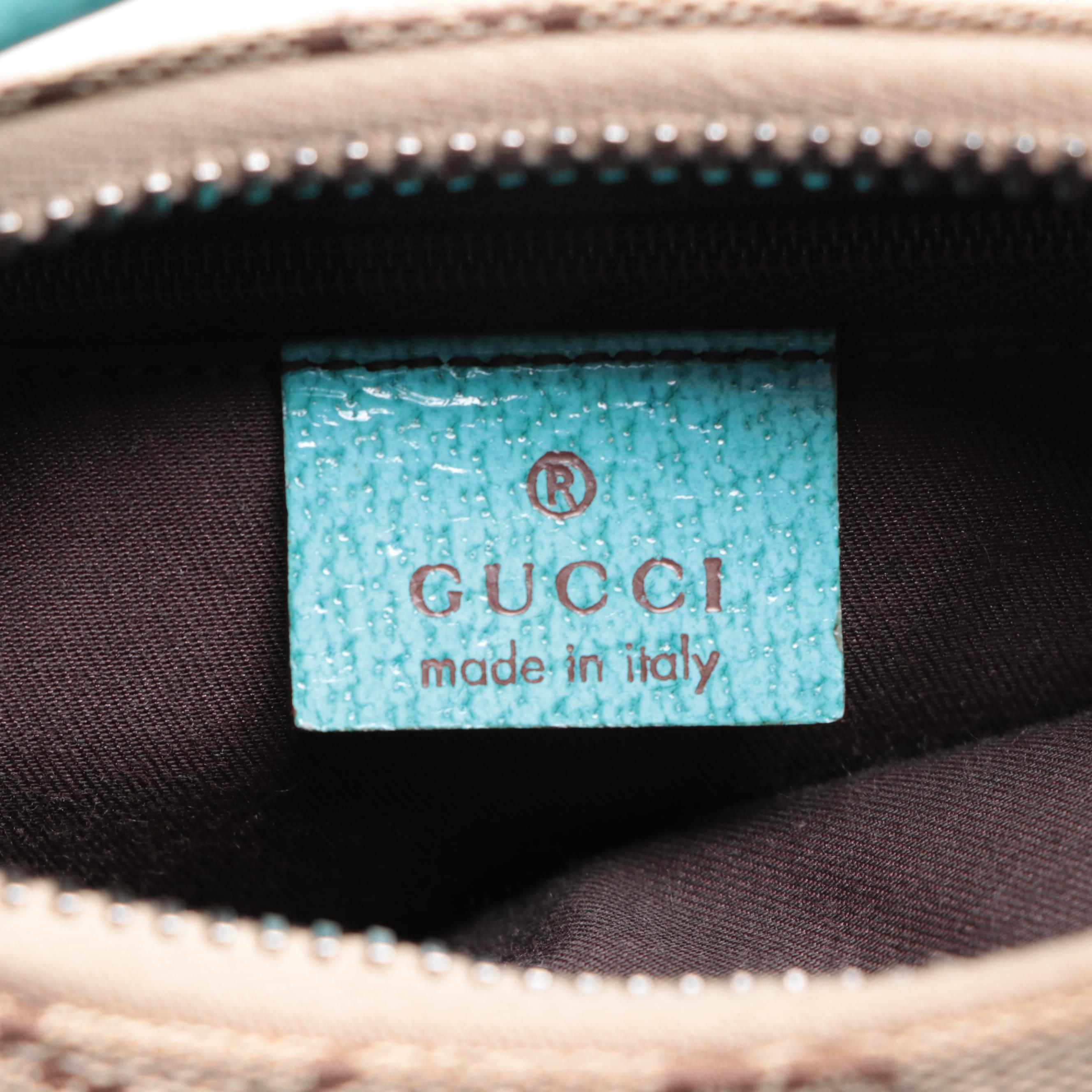 Gucci Small Hobo Bag in GG Canvas and Cinghiale Leather