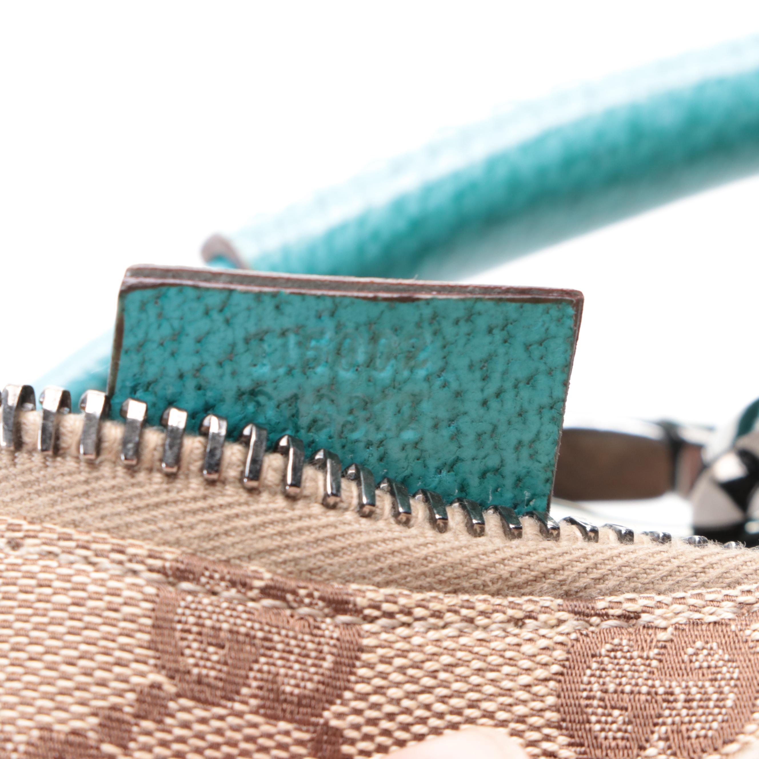 Gucci Small Hobo Bag in GG Canvas and Cinghiale Leather