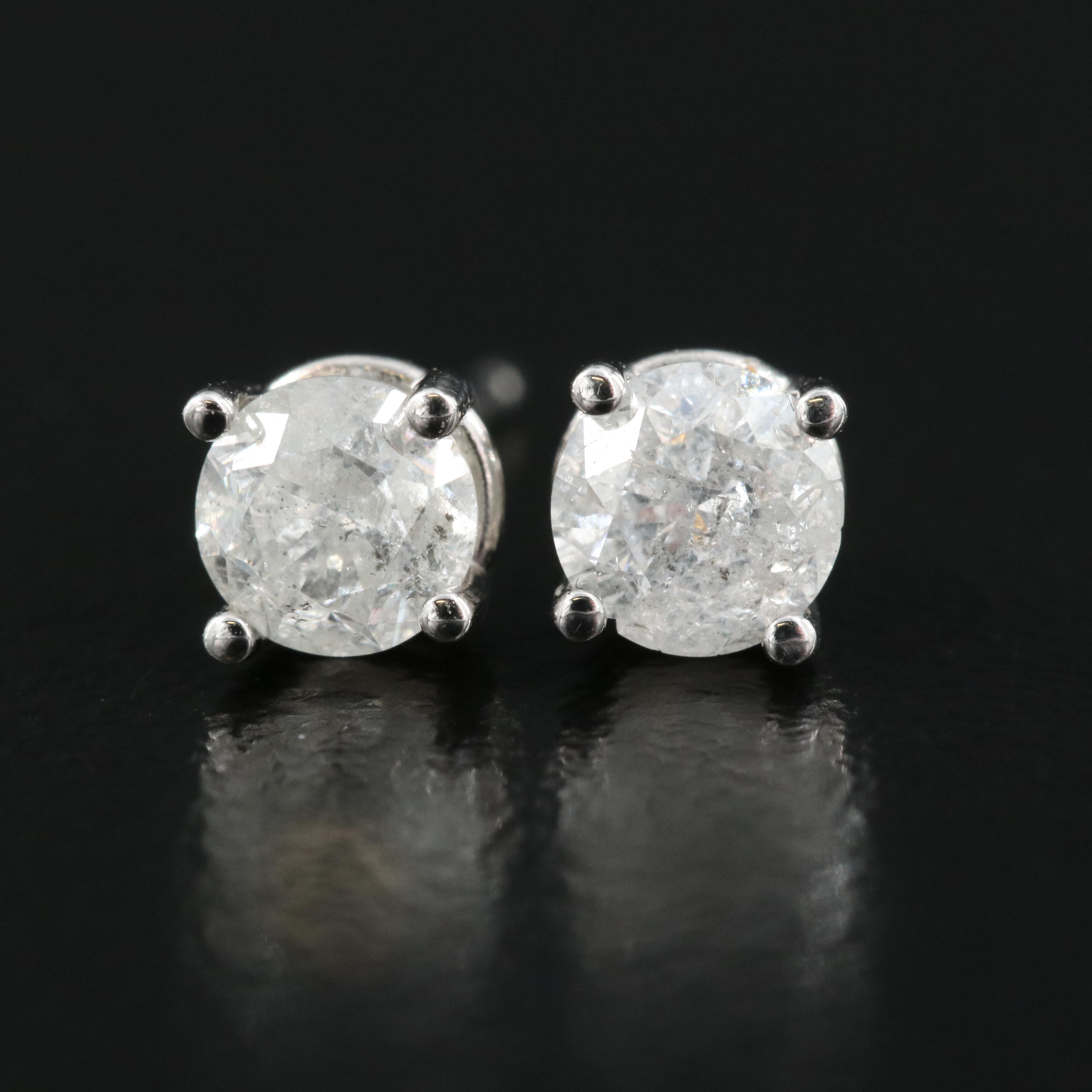 14K 0.64 CTW Diamond Stud Earrings
