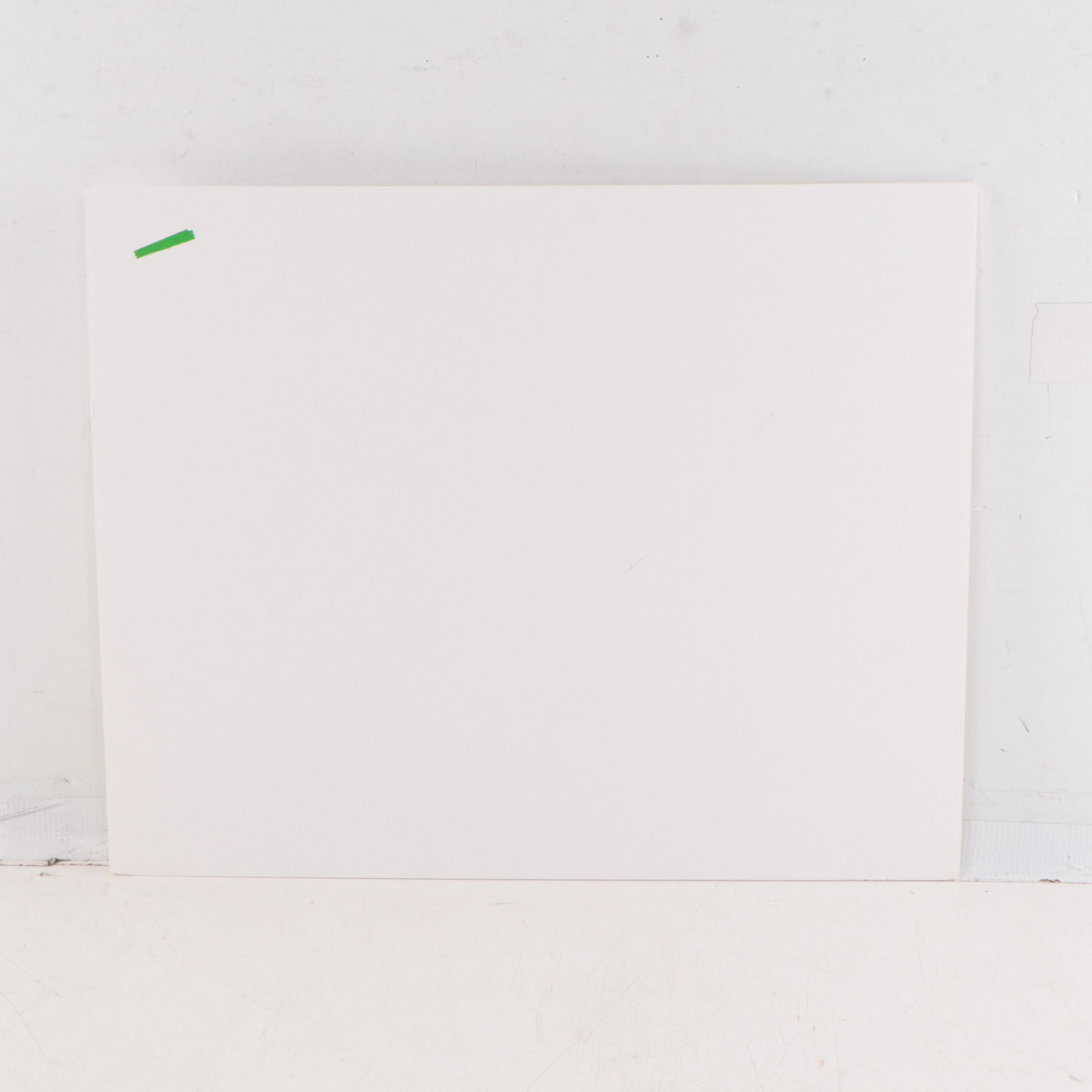 Yngve H. Olsen Modernist Watercolor Painting of Landscape, Mid-20th Century