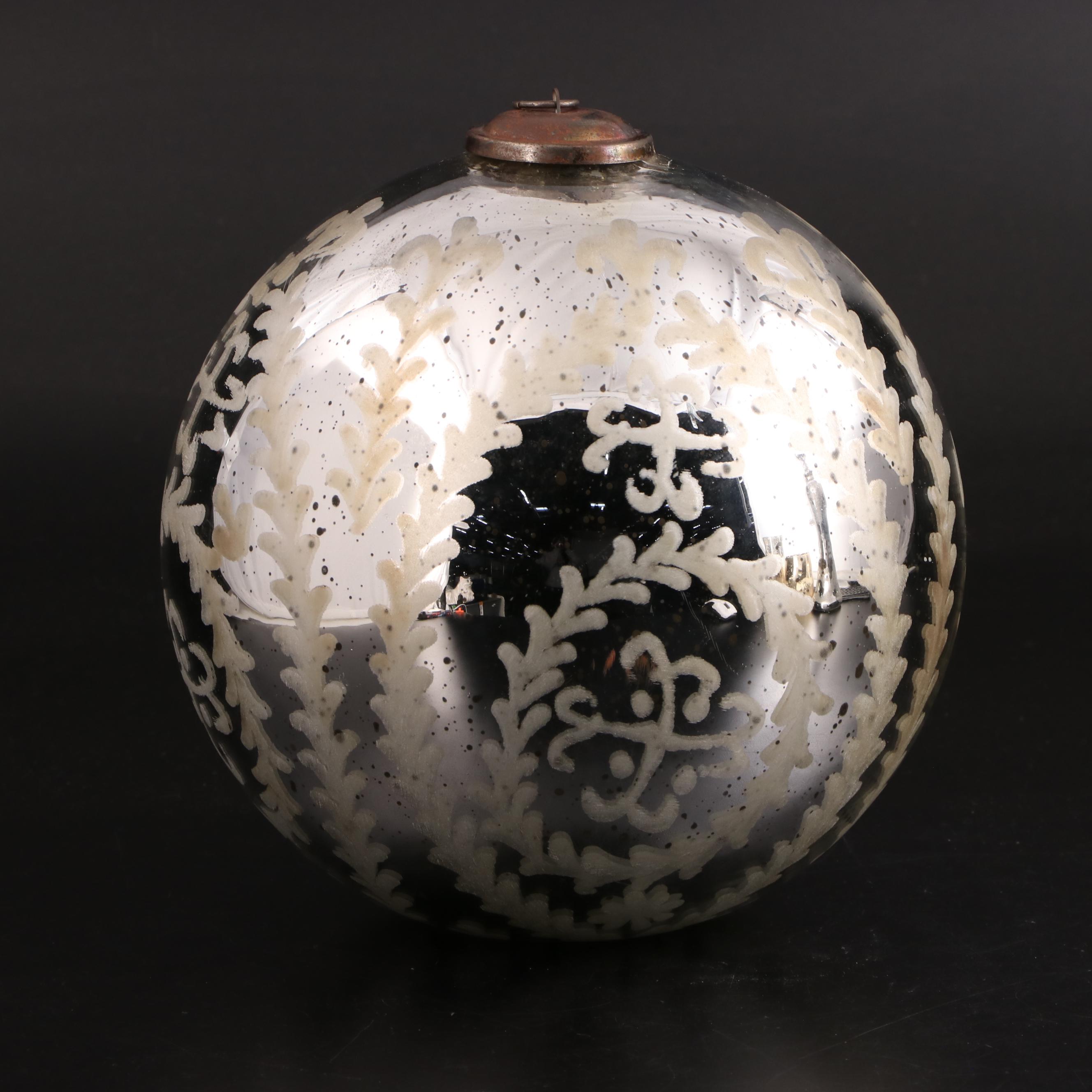 Mercury Glass Orb, Tea Light Holder, Vase, and Perfume Bottle