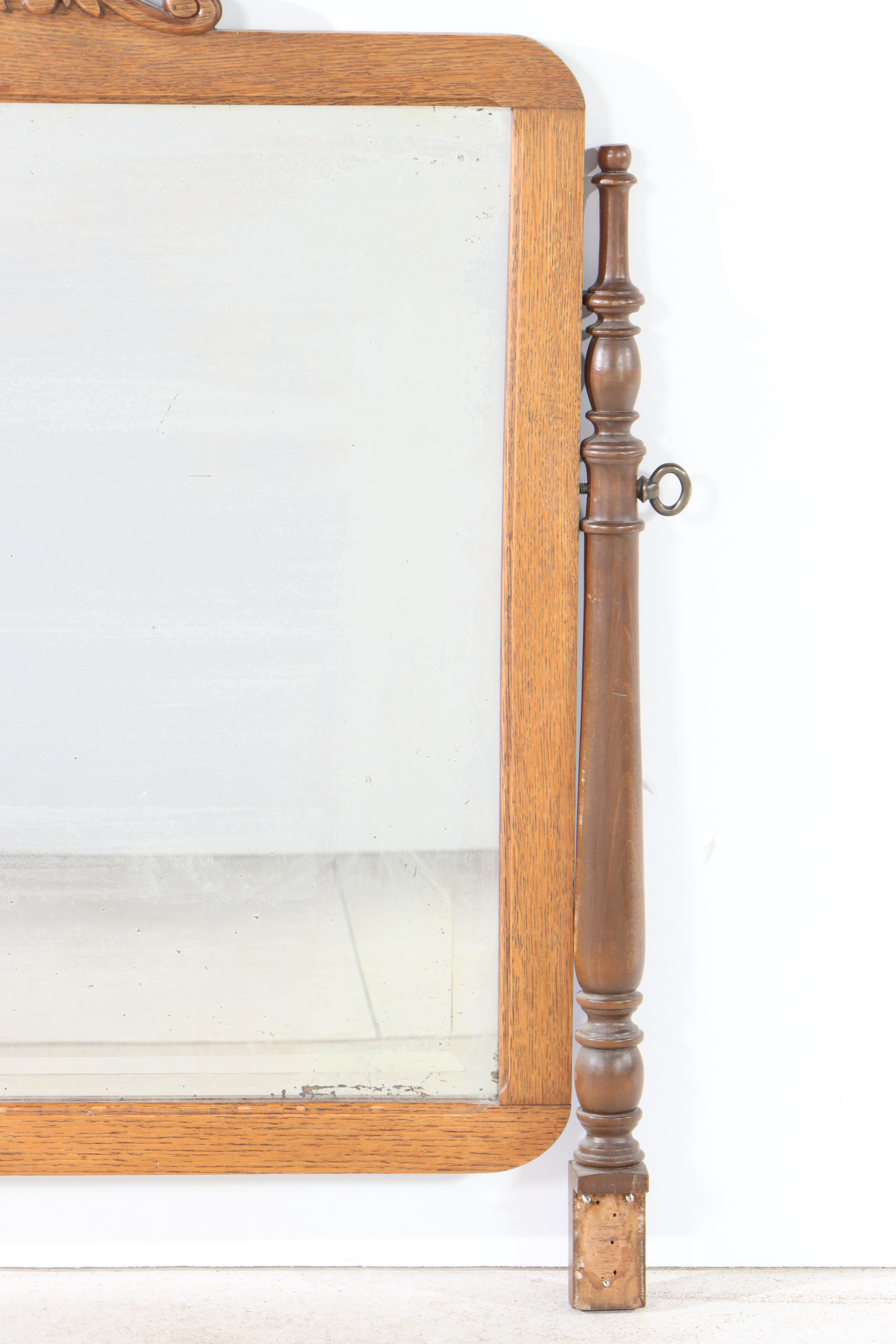 Late Victorian Oak Four-Drawer Dresser, Late 19th/Early 20th Century