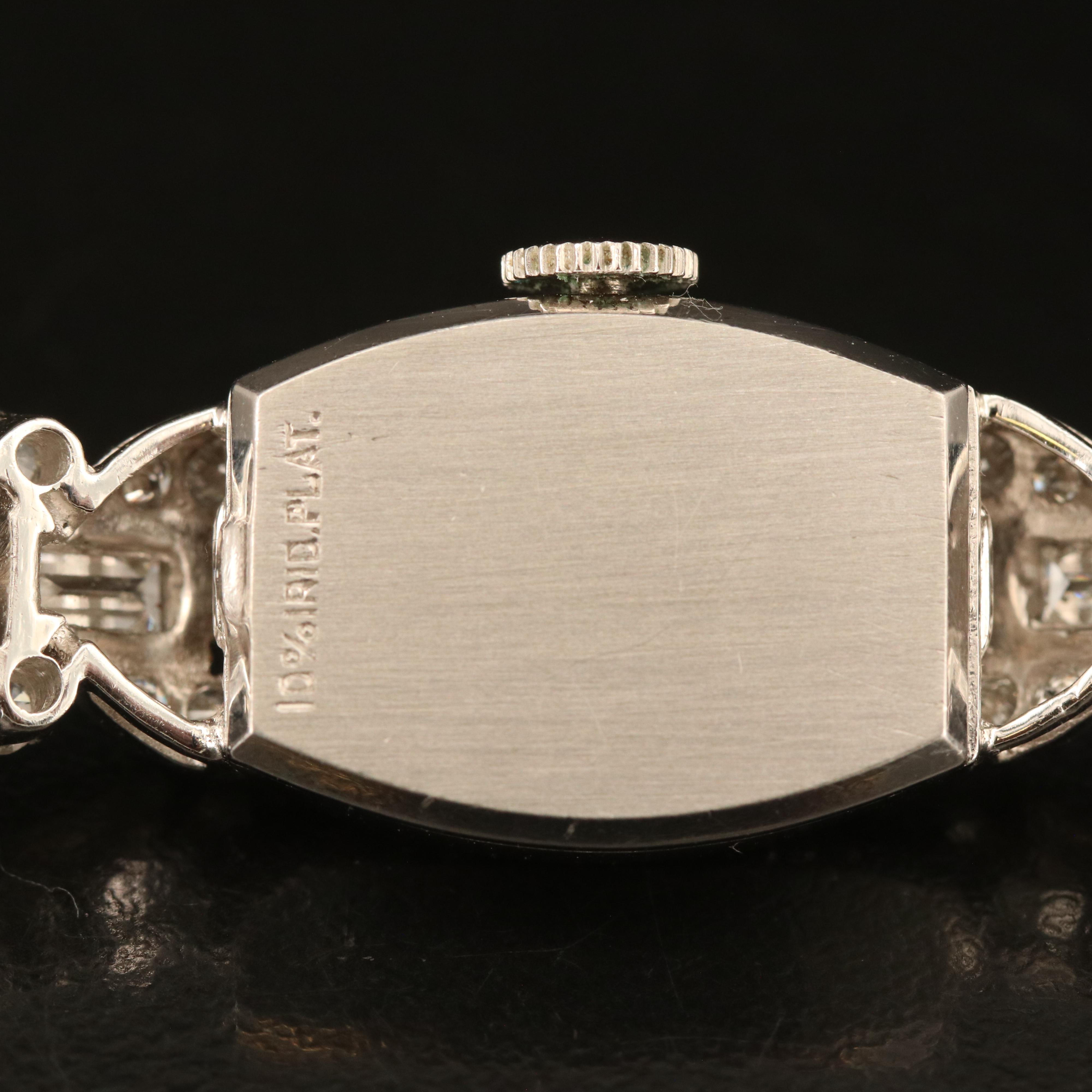 Hamilton Platinum 1.74 CTW Diamond Stemwind Watch