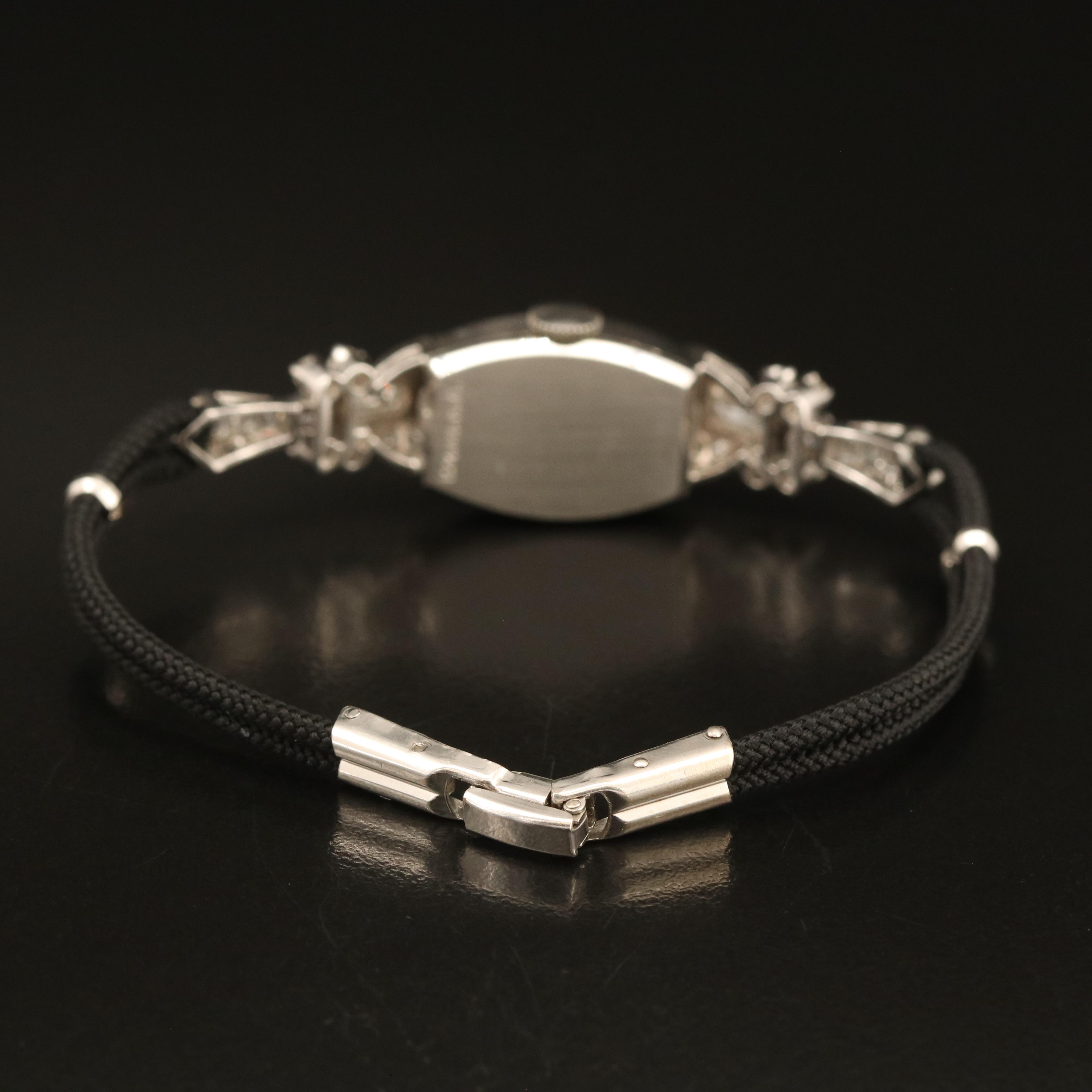 Hamilton Platinum 1.74 CTW Diamond Stemwind Watch