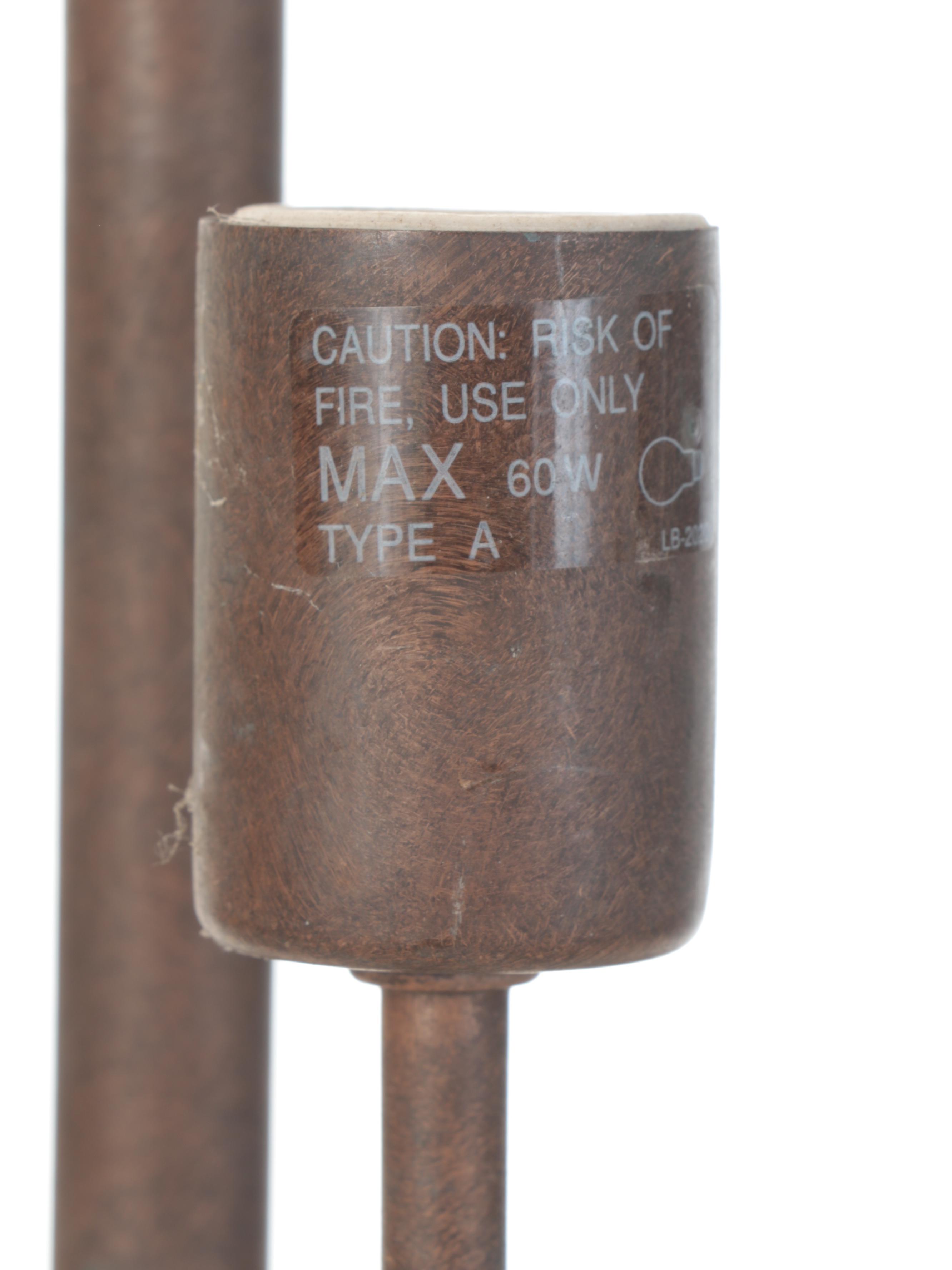 Slag Glass and Jeweled Pendant Light With Bronzed Metal Stem, Contemporary