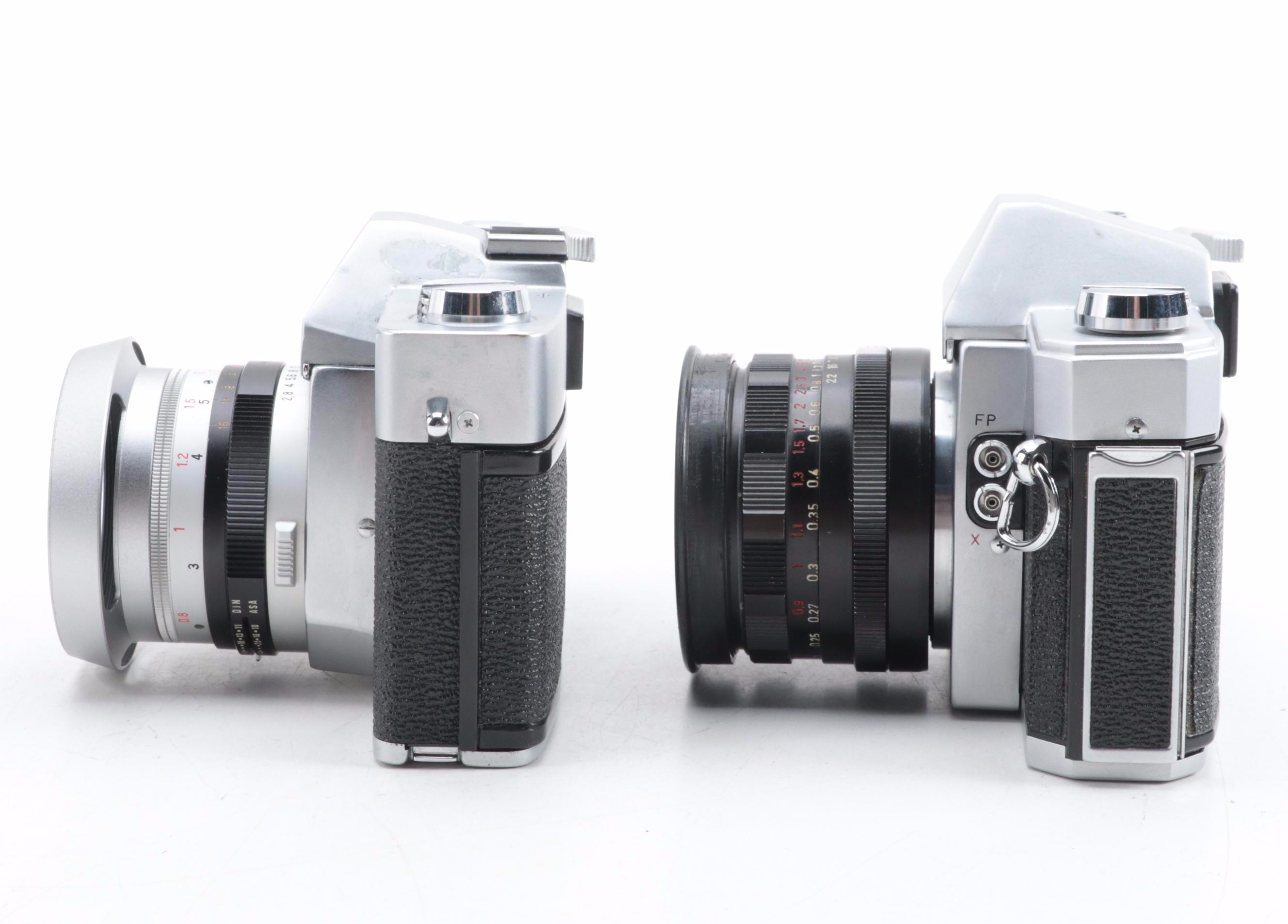 Mamiya/Sekor 500TL and 528TL SLR Cameras with Lenses, Mid-20th Century