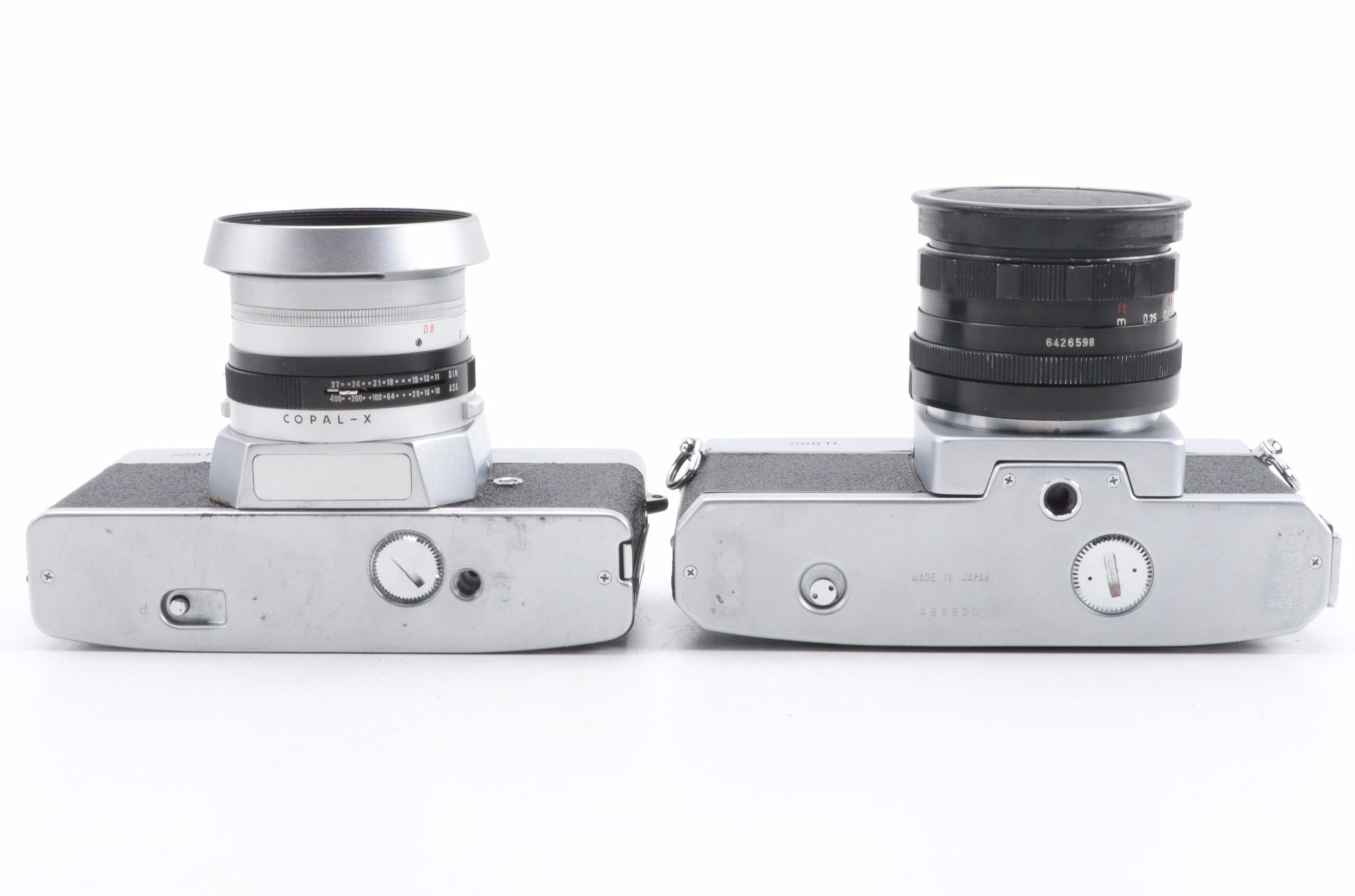 Mamiya/Sekor 500TL and 528TL SLR Cameras with Lenses, Mid-20th Century