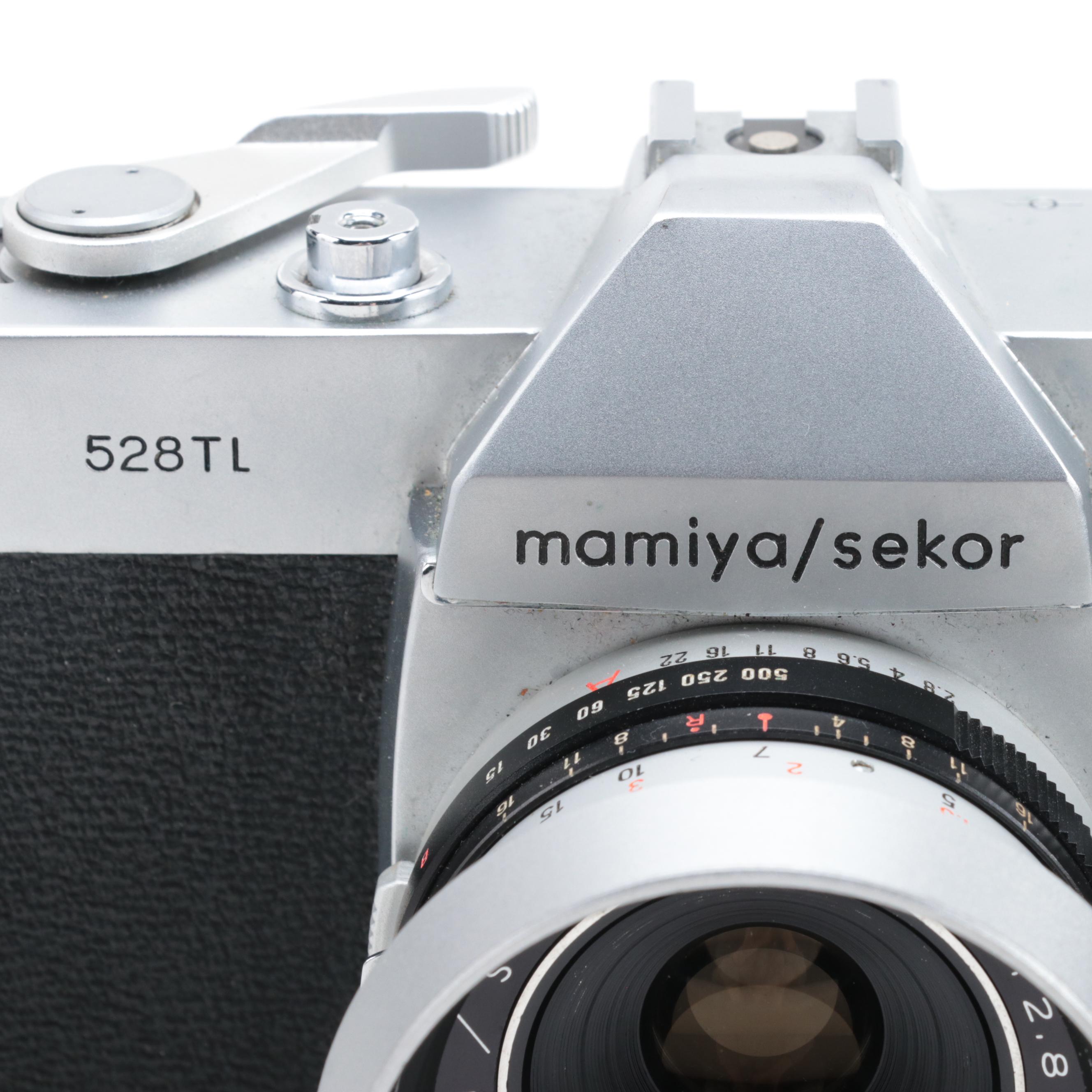 Mamiya/Sekor 500TL and 528TL SLR Cameras with Lenses, Mid-20th Century