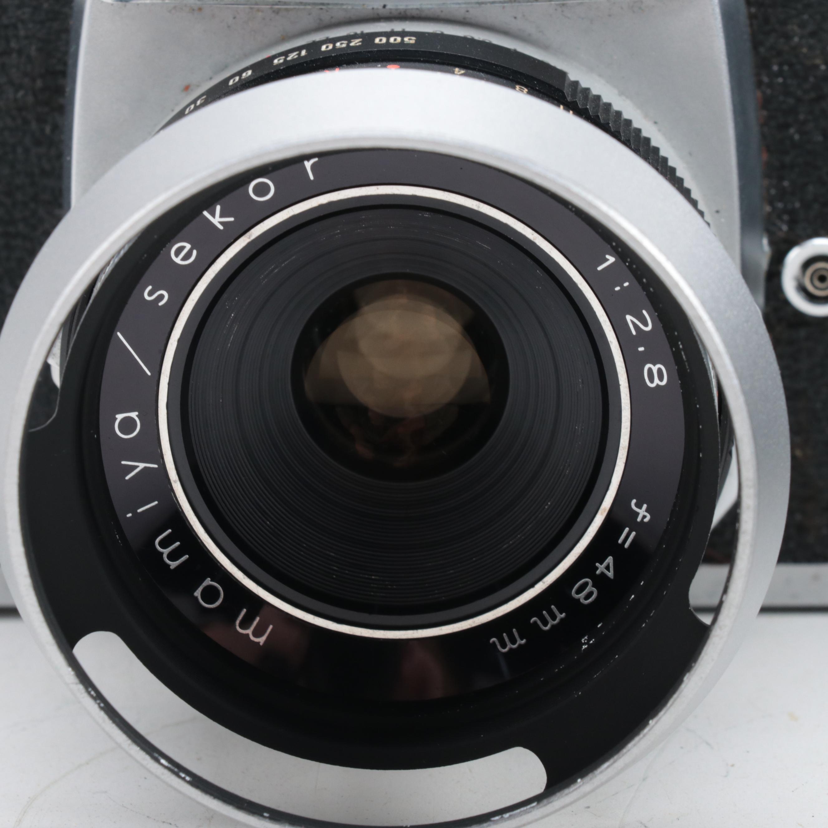 Mamiya/Sekor 500TL and 528TL SLR Cameras with Lenses, Mid-20th Century