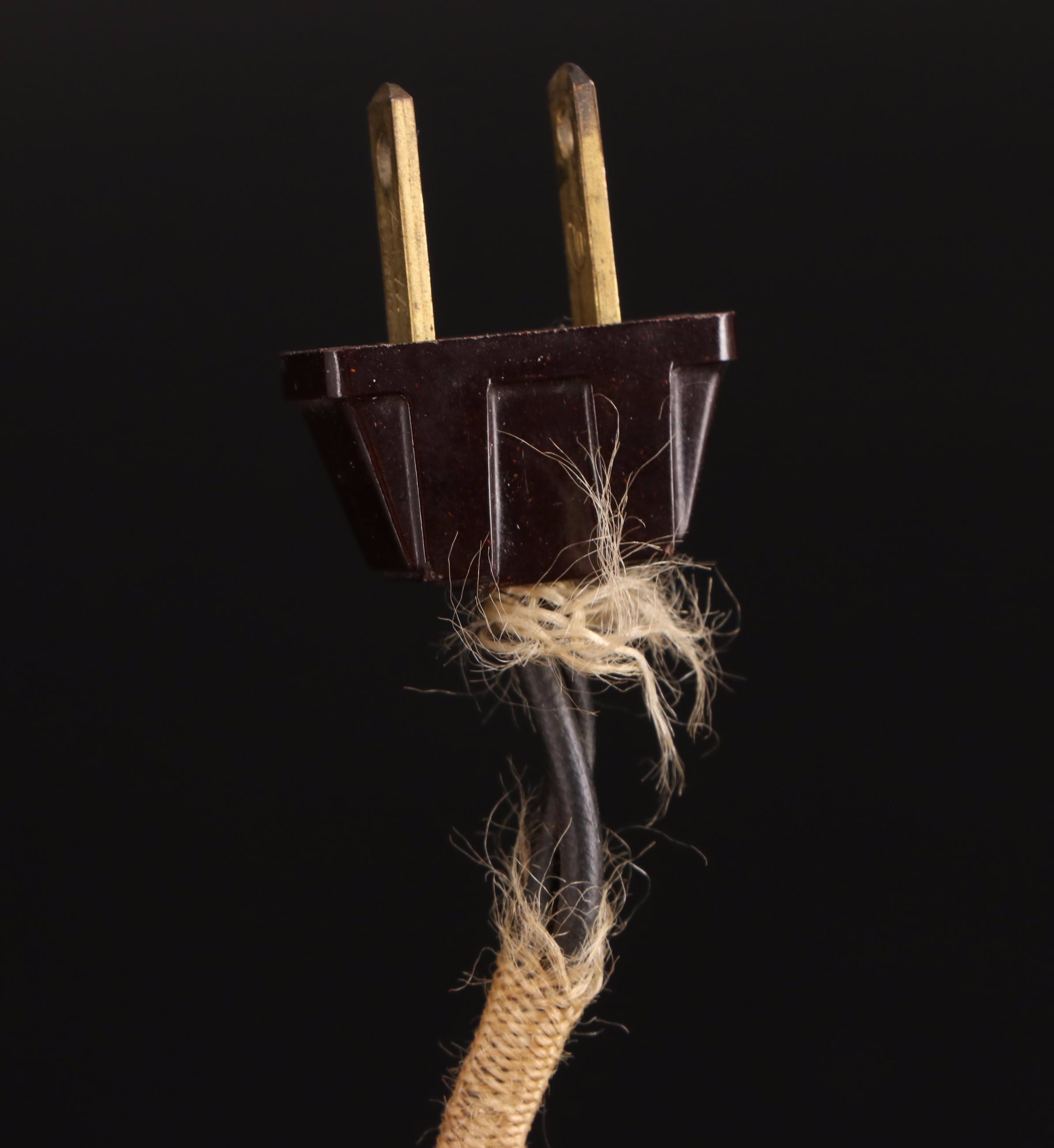 Pair of Etched and Pressed Glass Mantle Lusters, Adapted Late 20th Century