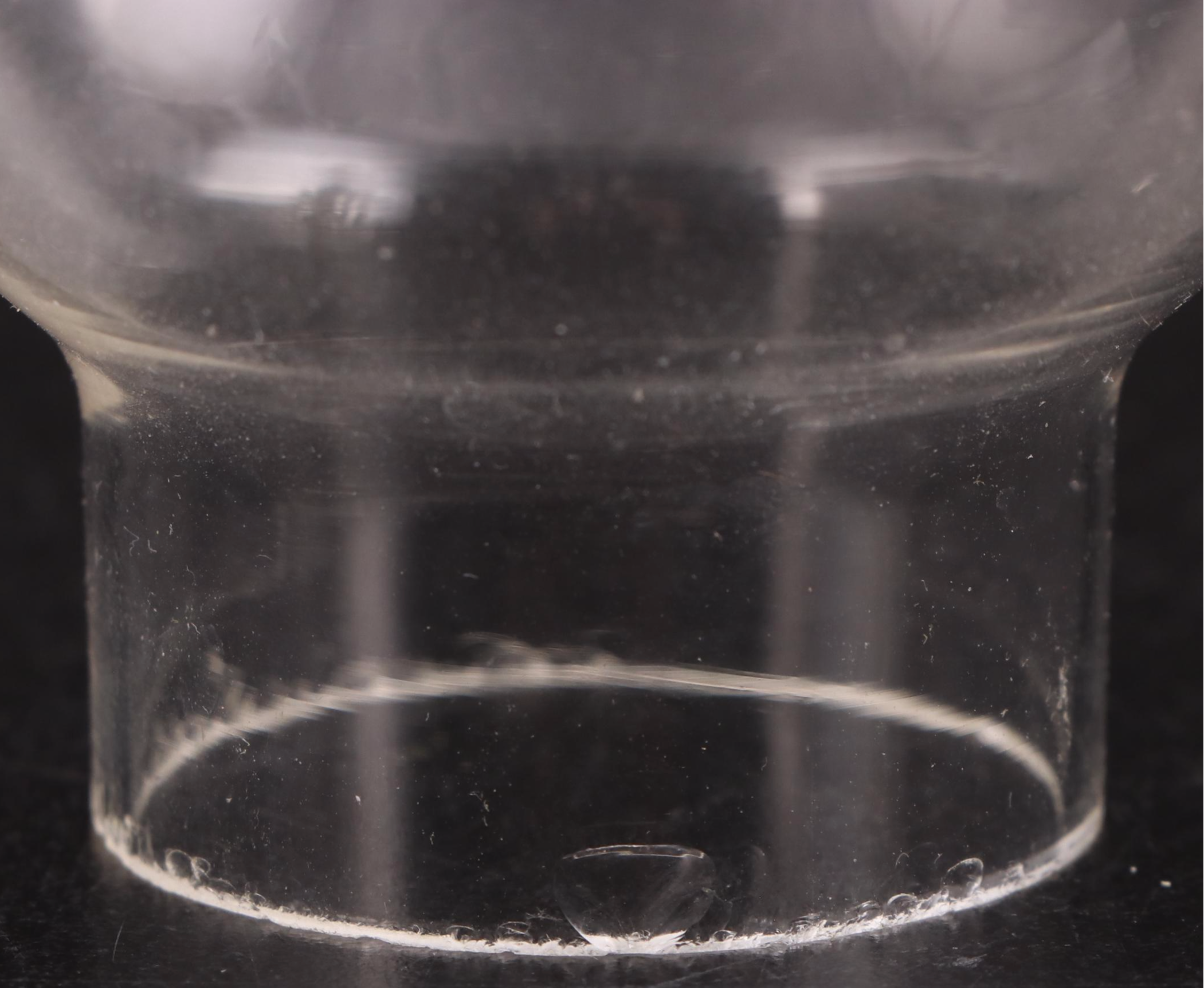 Pair of Etched and Pressed Glass Mantle Lusters, Adapted Late 20th Century