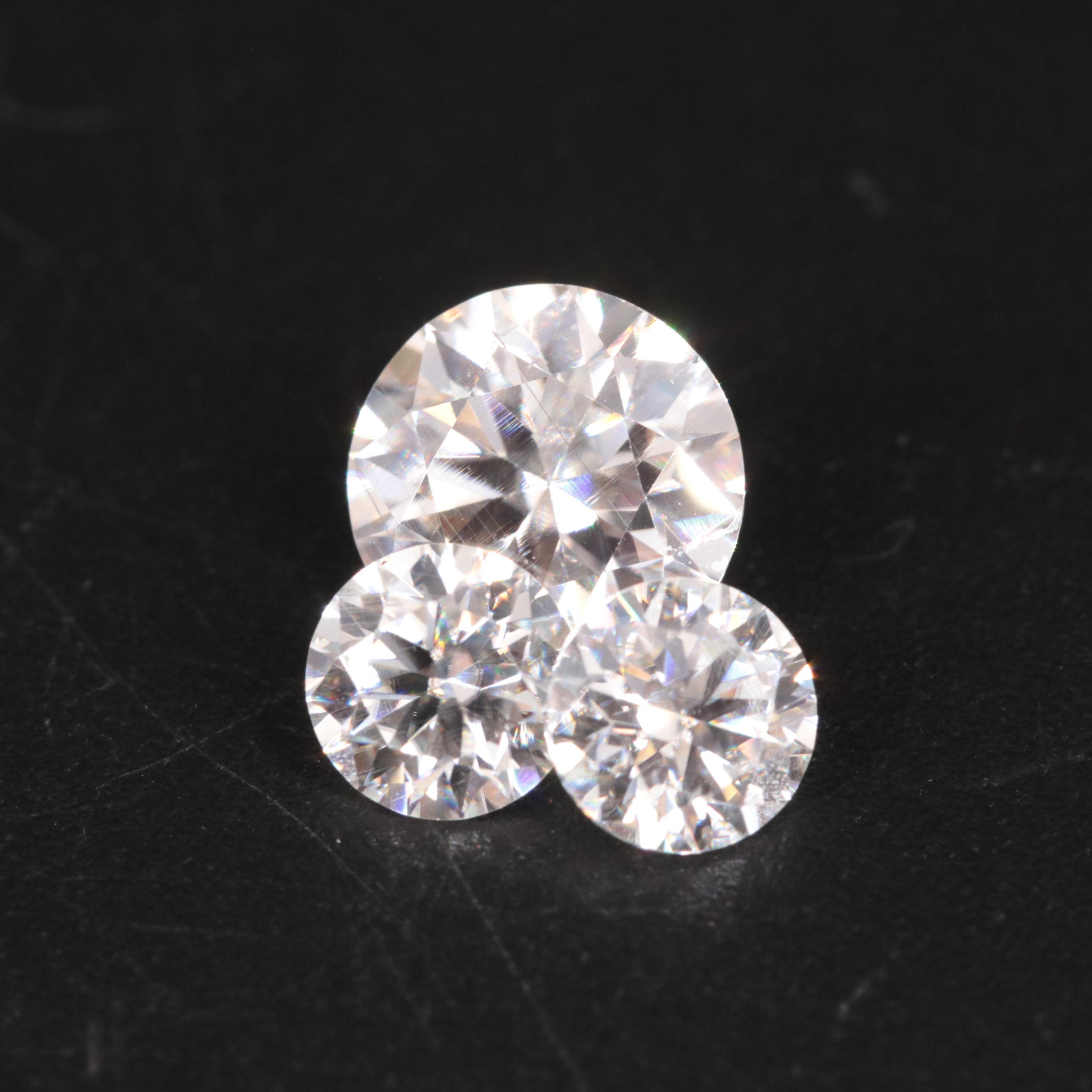 Loose 2.97 CTW Moissanite