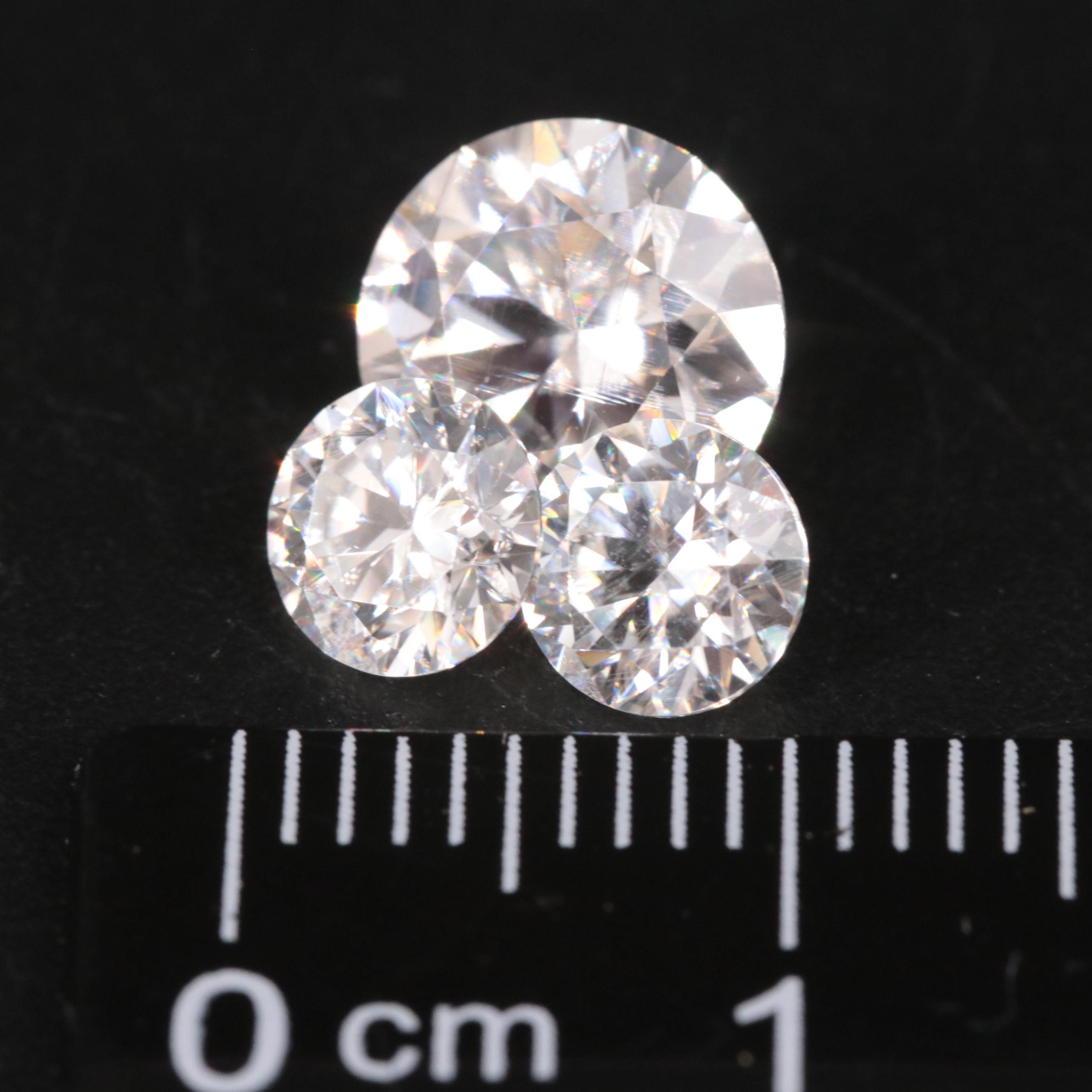 Loose 2.97 CTW Moissanite