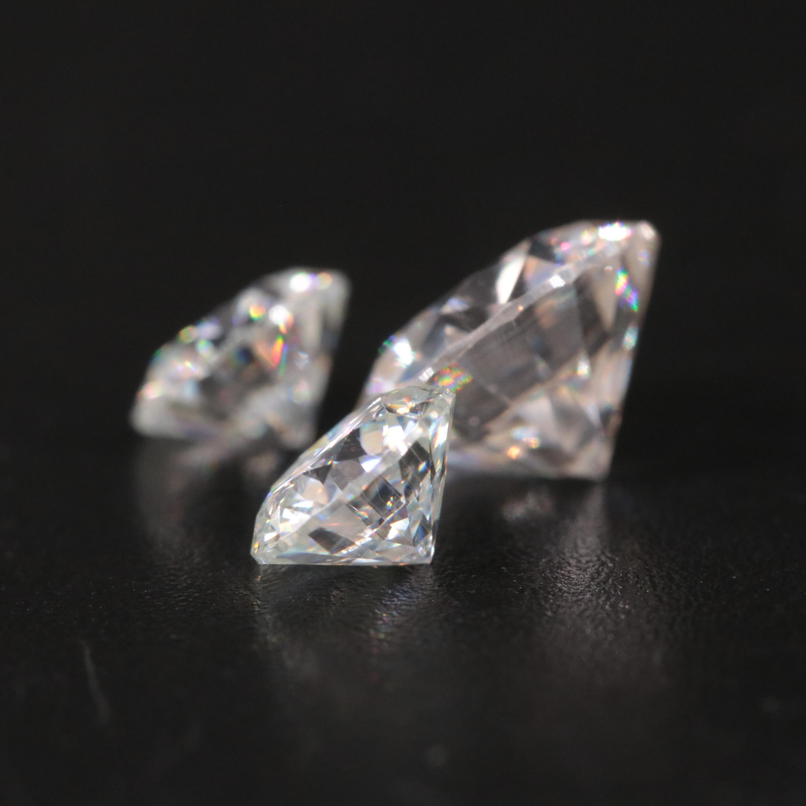 Loose 2.97 CTW Moissanite