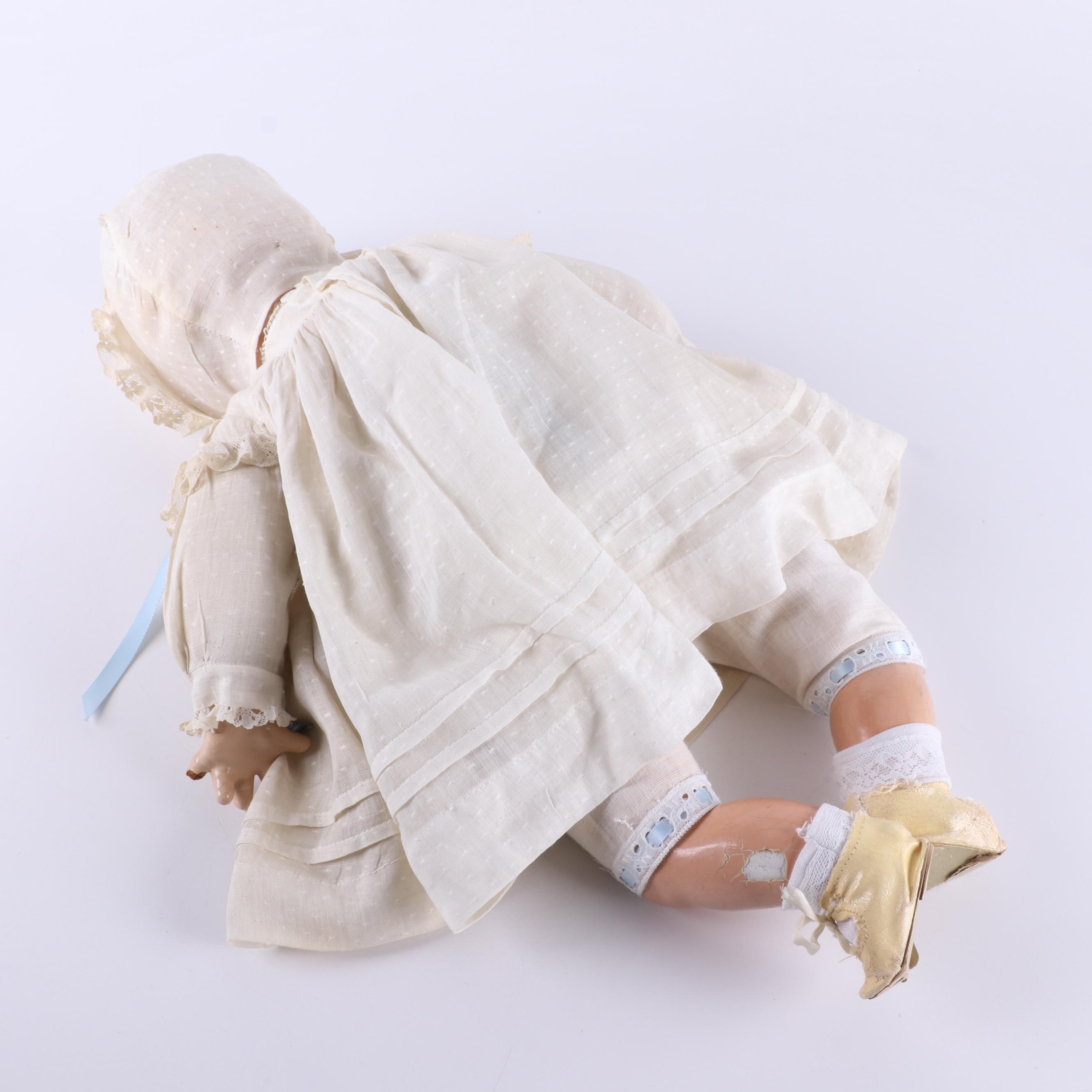 Madame Alexander "Pinkie" Composite Crier Baby Doll, Early to Mid-20th Century