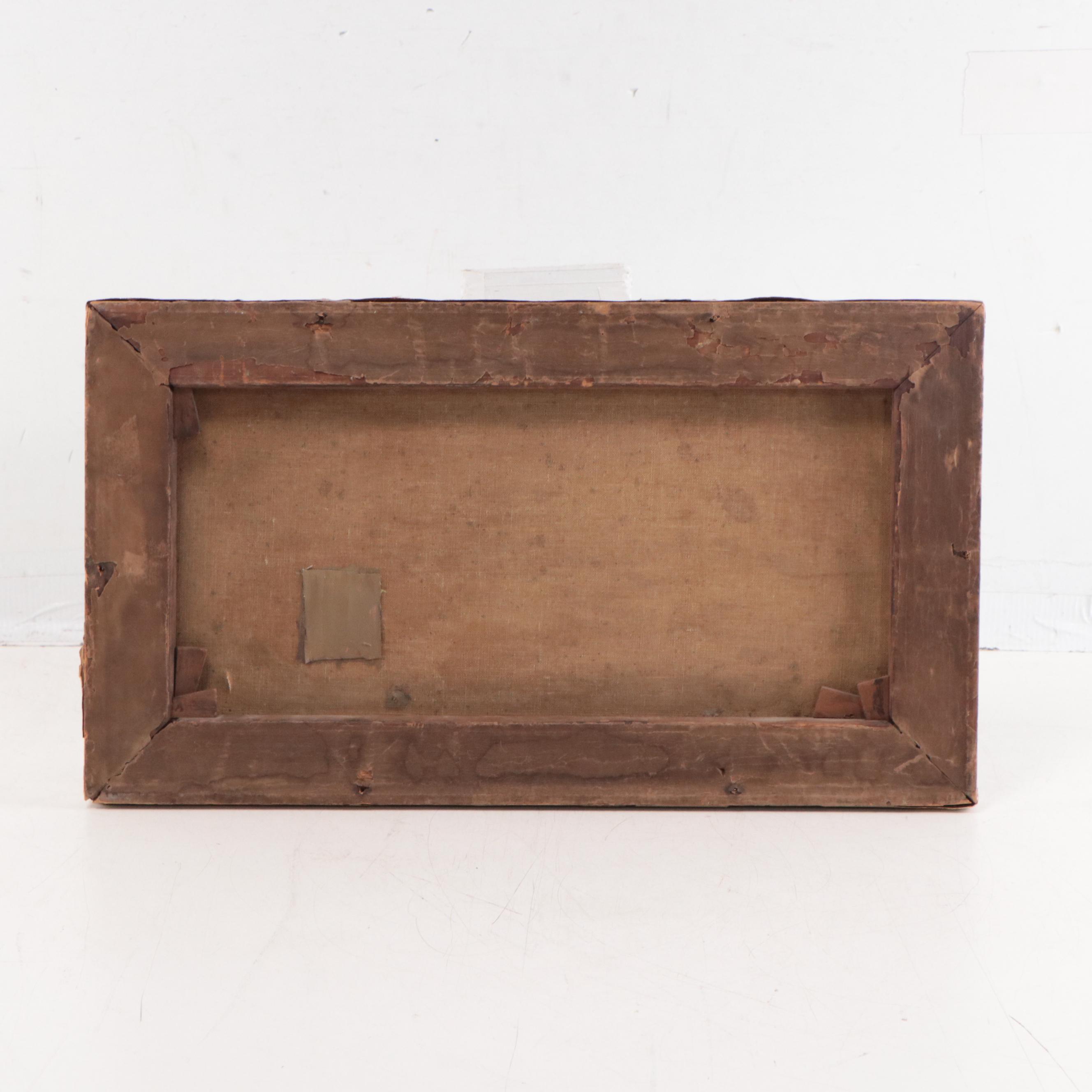 Seascape Oil Painting of Lighthouse, 1915