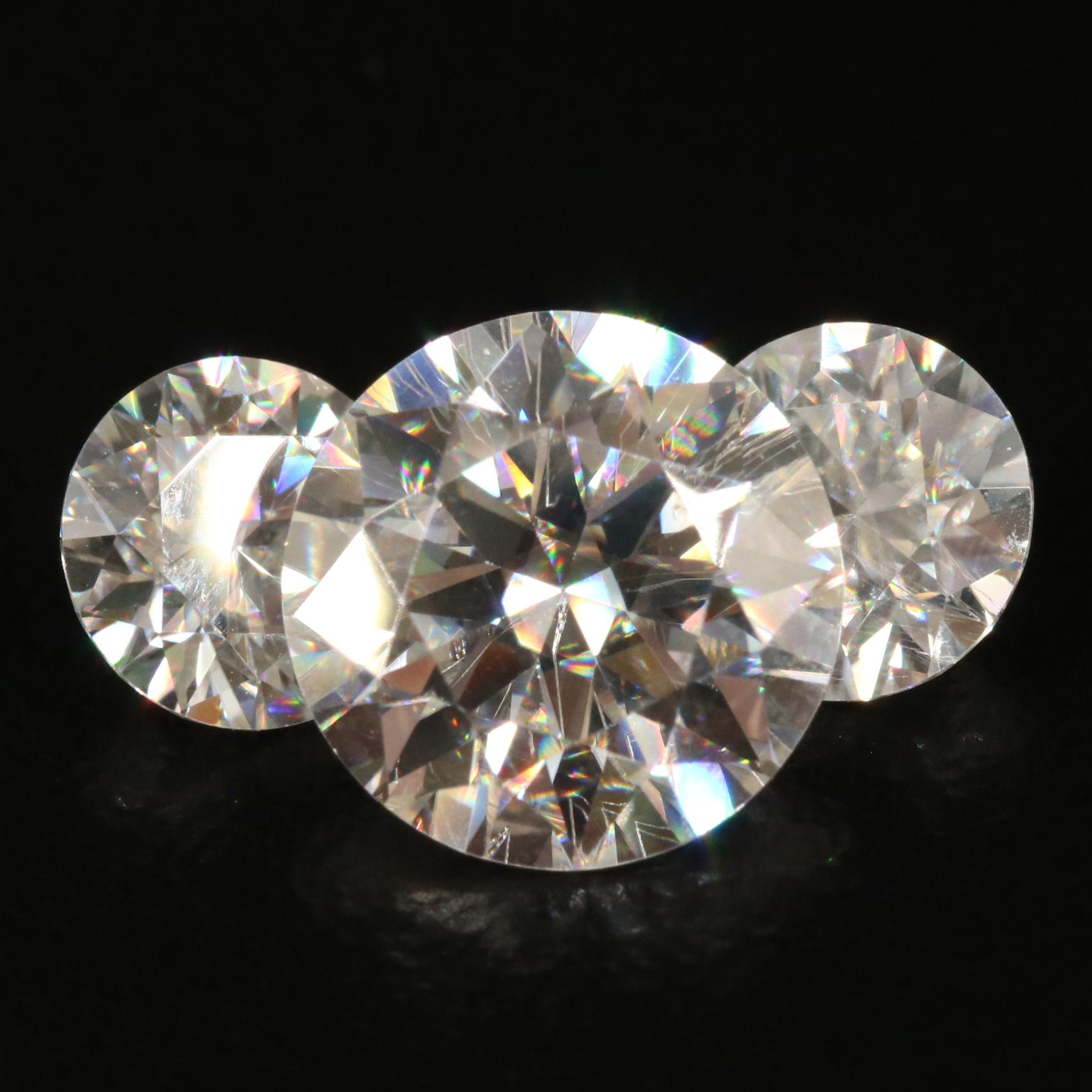 Loose 2.89 CTW Moissanite Lot