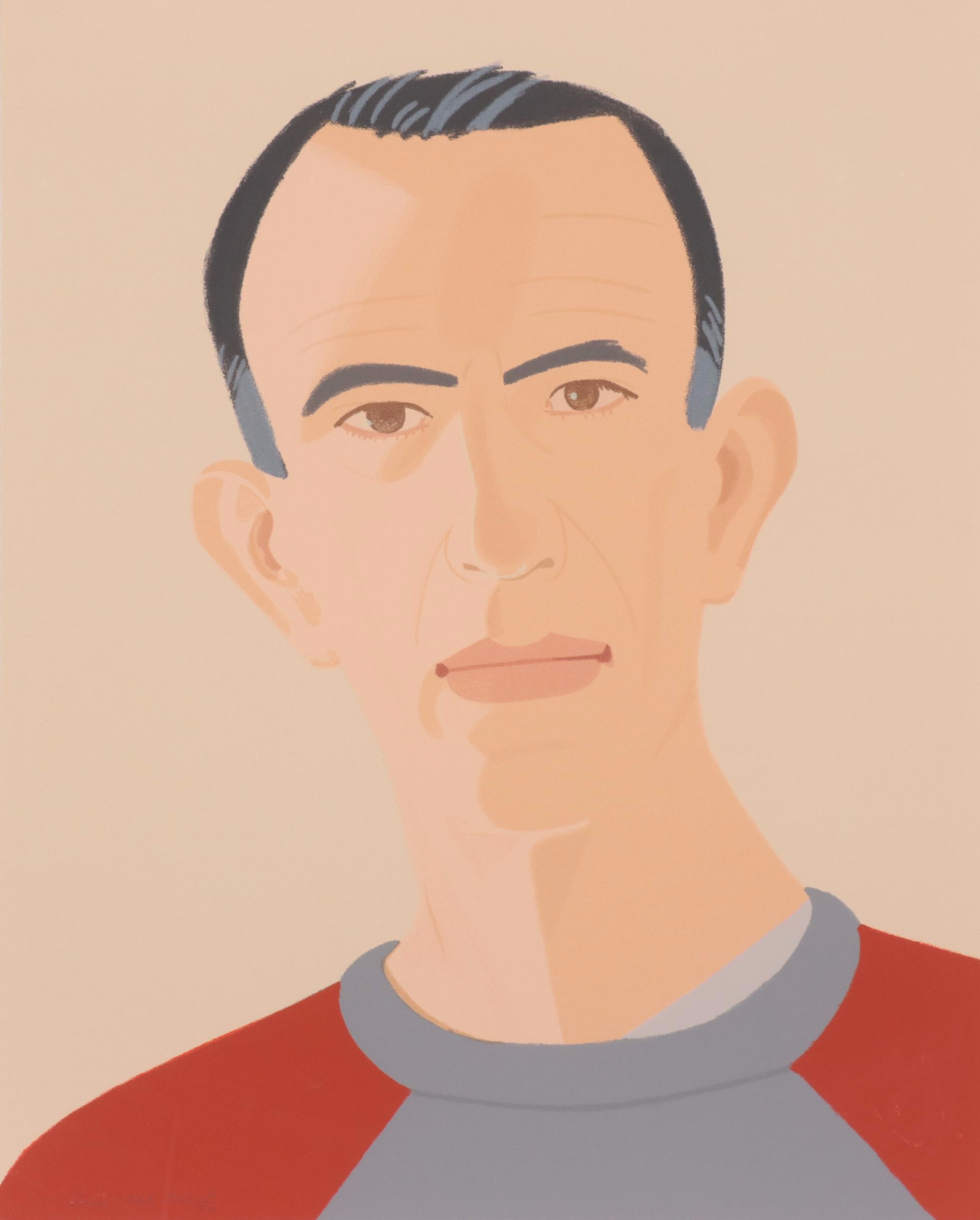 Alex Katz Serigraph "Alex in Sweatshirt," 1990
