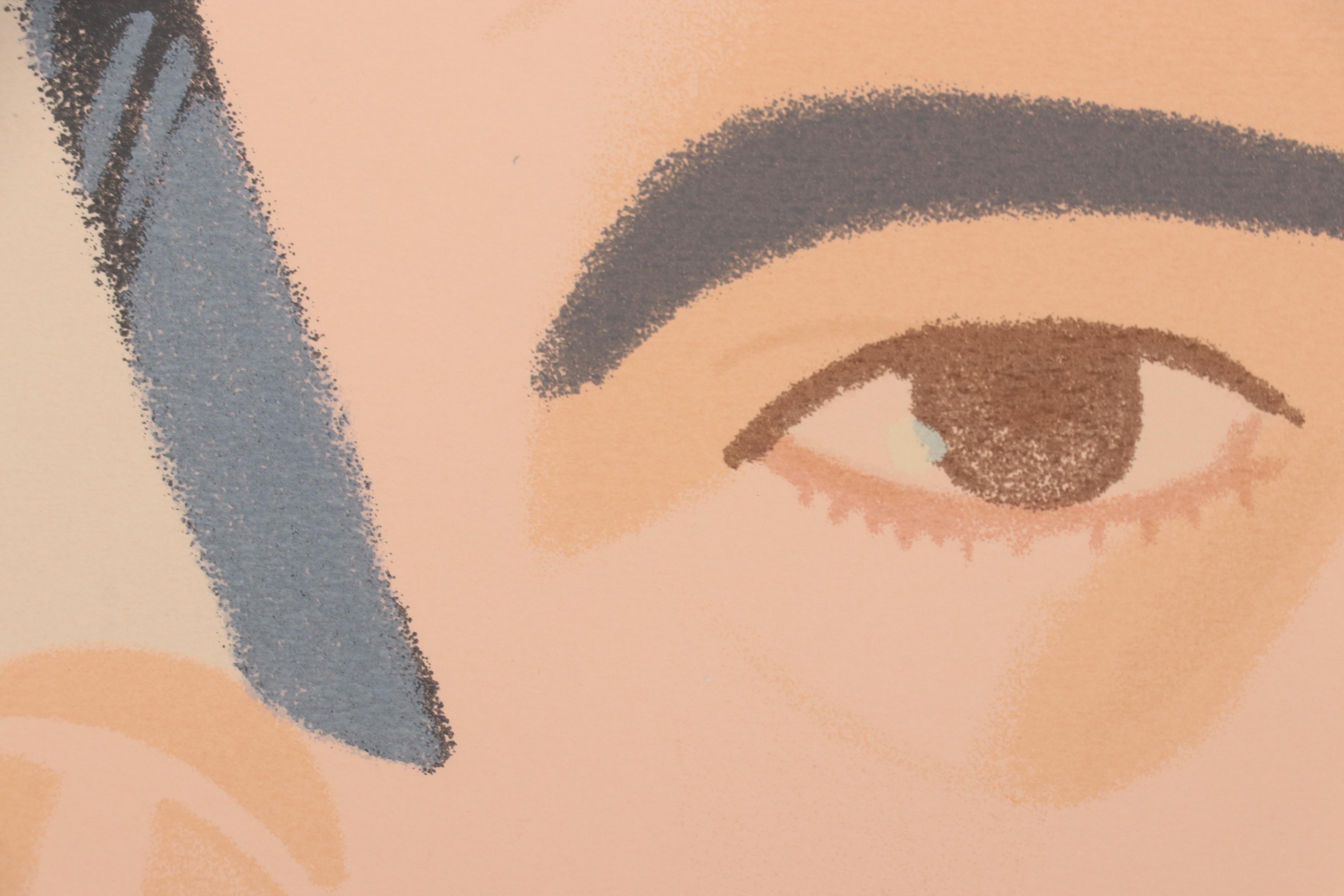 Alex Katz Serigraph "Alex in Sweatshirt," 1990