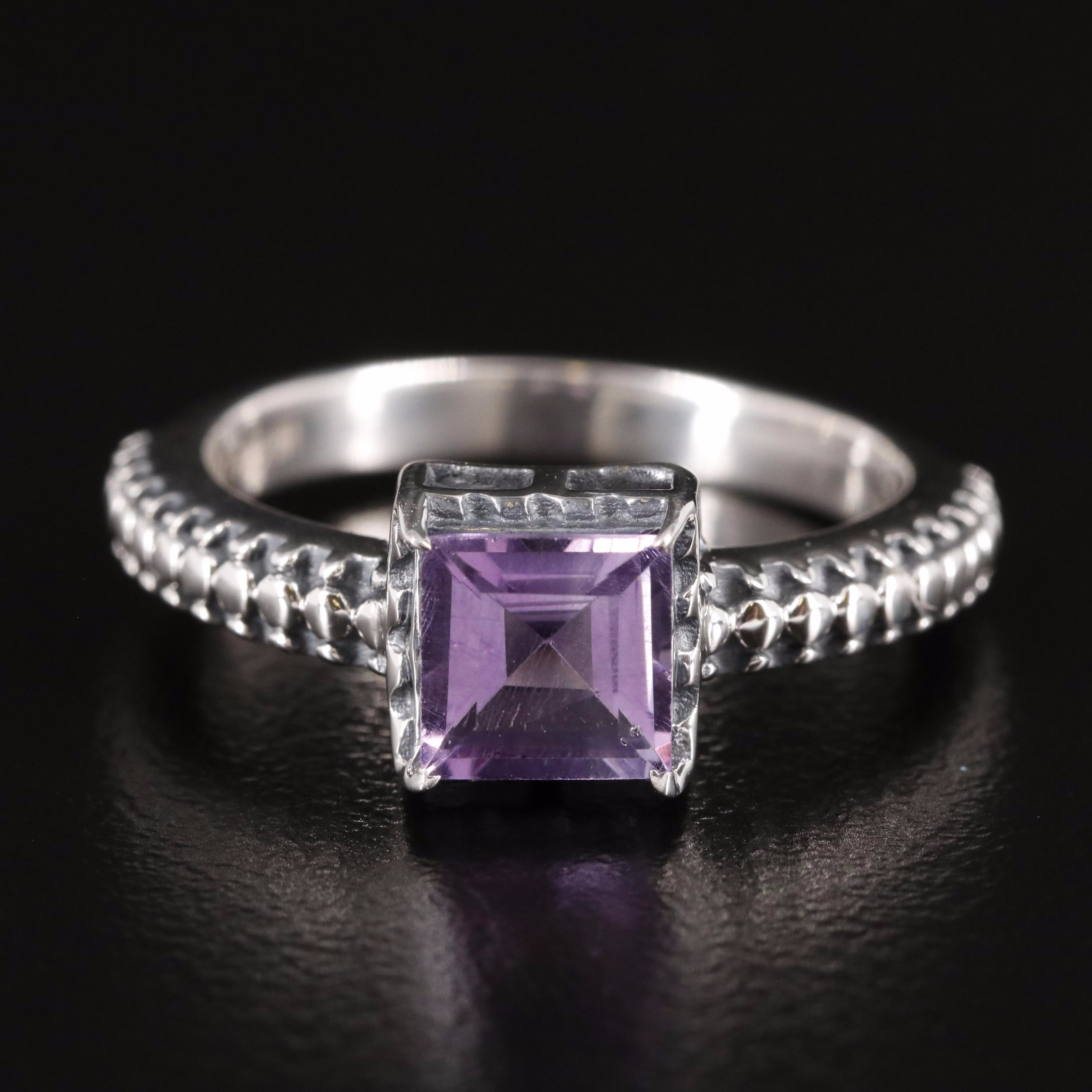 Sterling and Amethyst Ring
