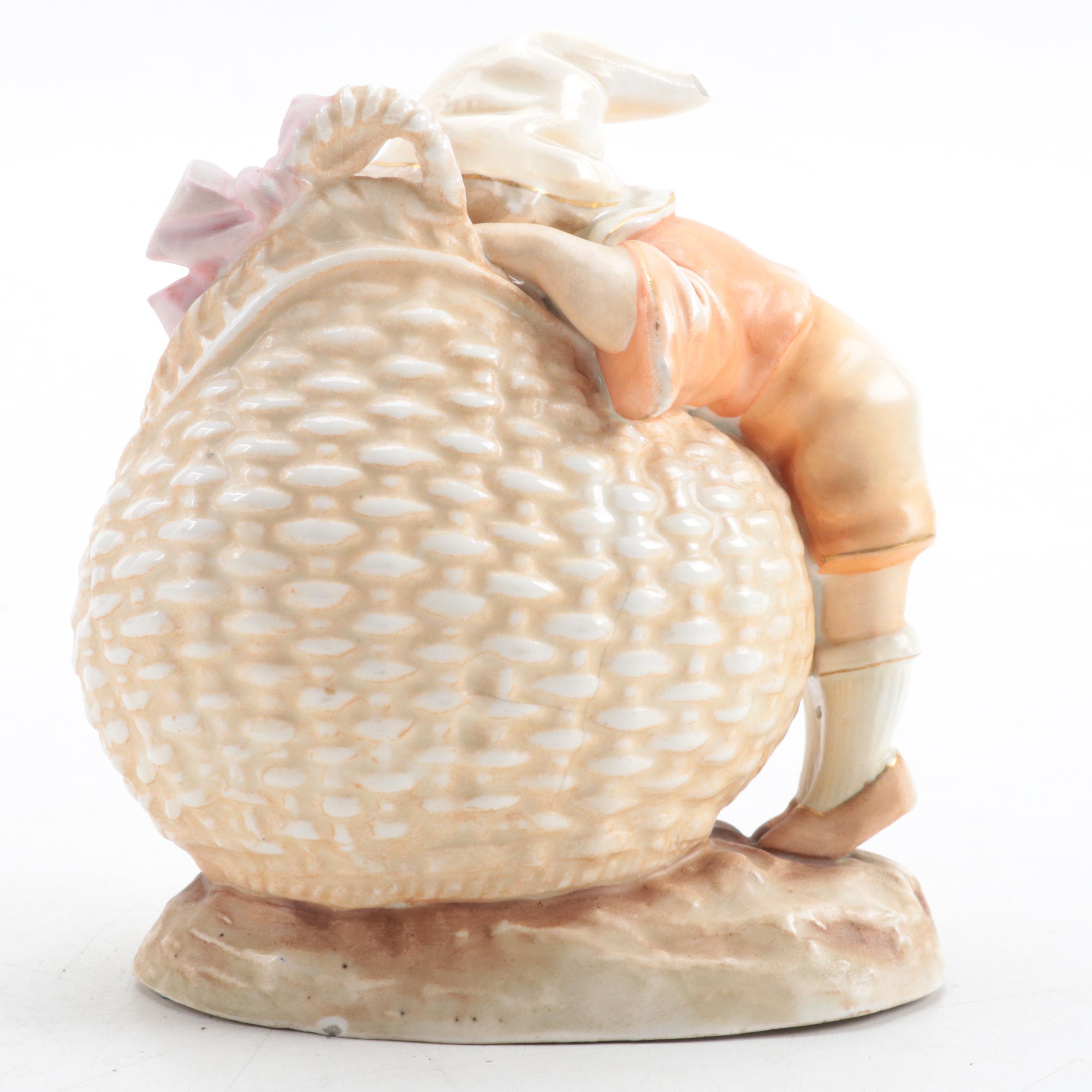 Gebrüder Heubach Porcelain Figural Bowl, Late 19th/Early 20th Century